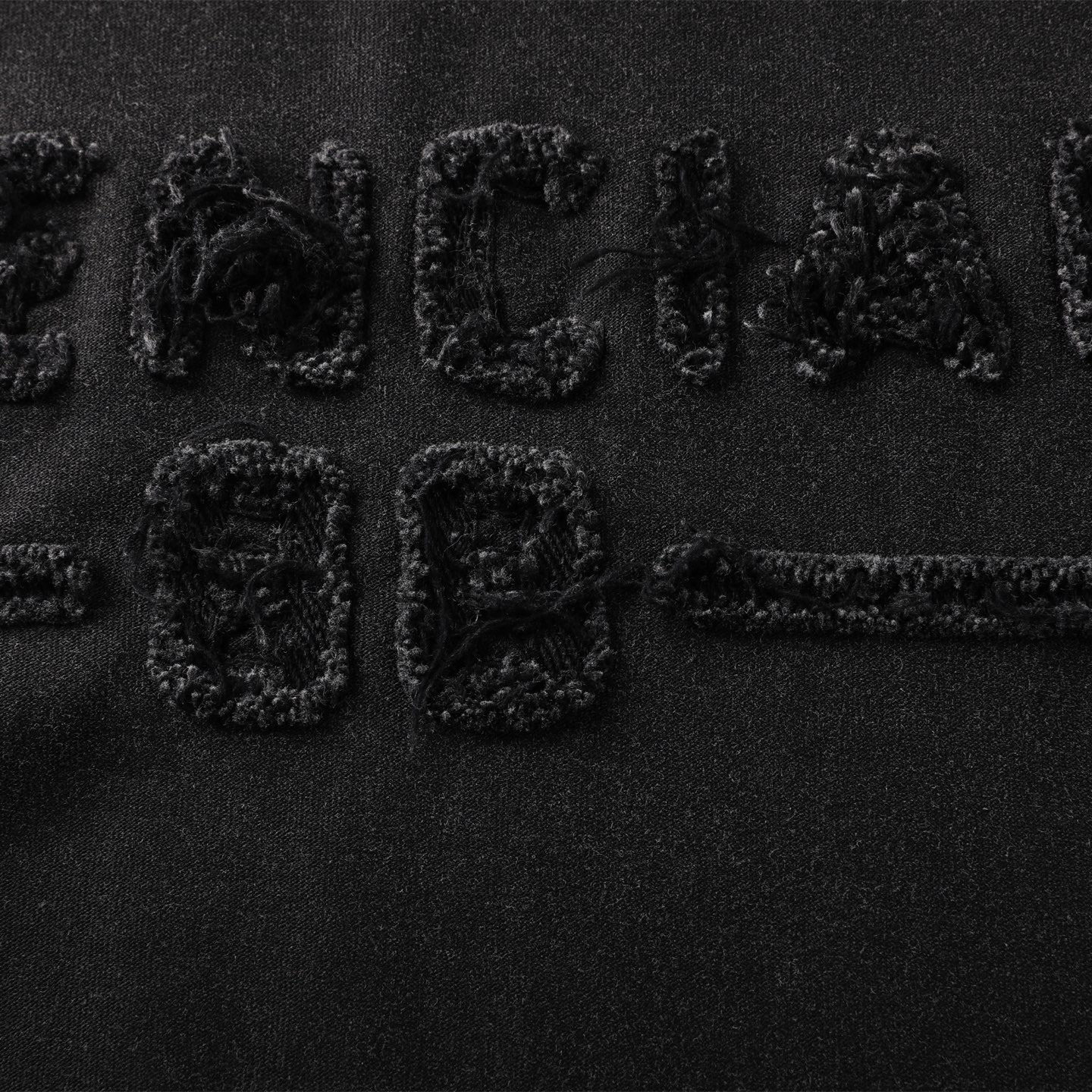 Balenciaga 巴黎世家 贴布刺绣  印花短袖 T恤 圆领 短款 夏季 黑色A5 822441TSVA21041