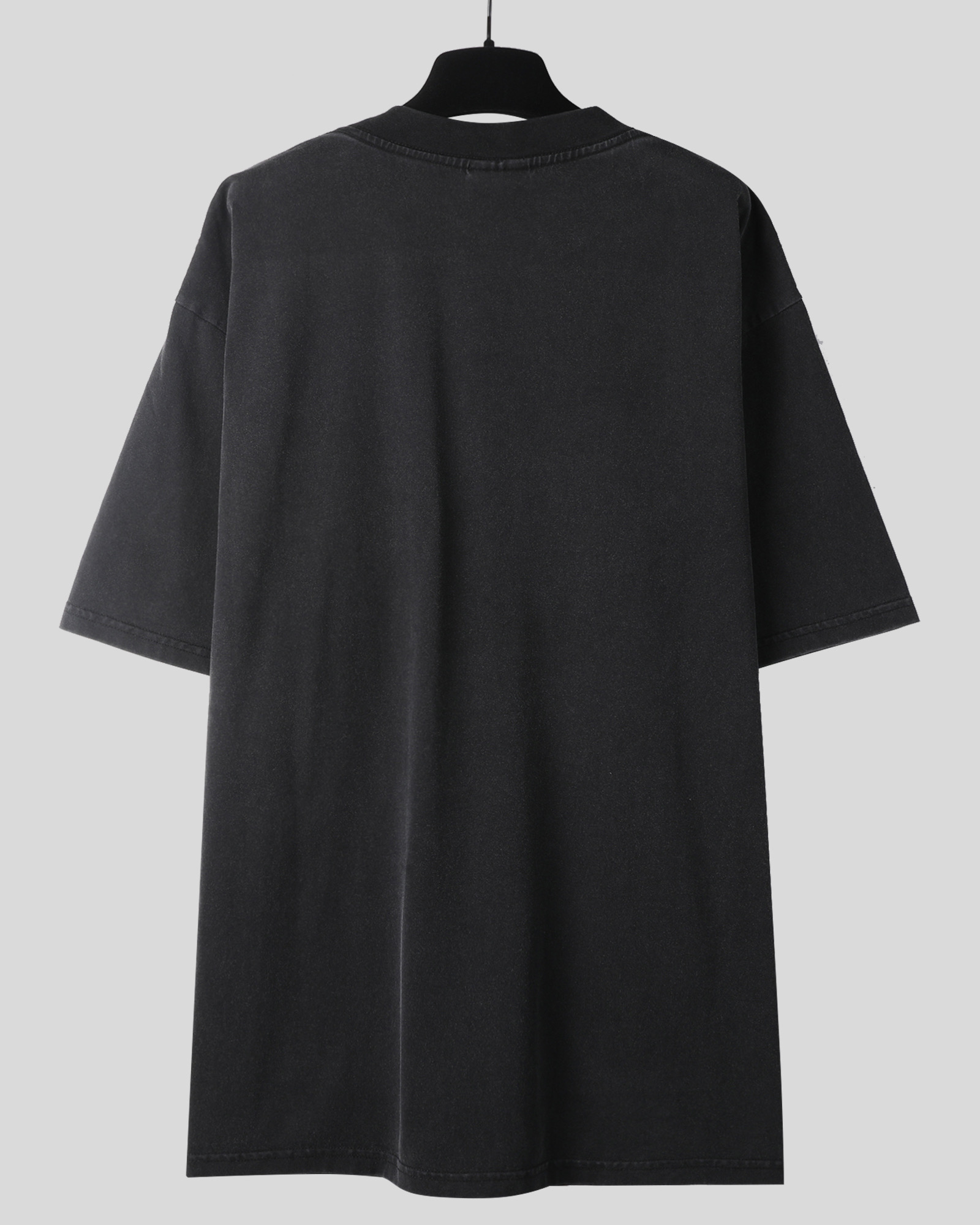 Balenciaga 巴黎世家 吉塔里亚夜景  印花短袖 T恤 圆领 短款 夏季 黑色A5 787349TRVP71041