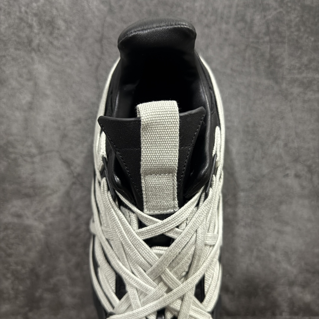 RICK OWENS RO Moncler盟可睐 Trailgrip 厚底 板鞋 休闲鞋 男鞋 女鞋 波鞋  皮質   黑色  MU02D4M10M4321-999