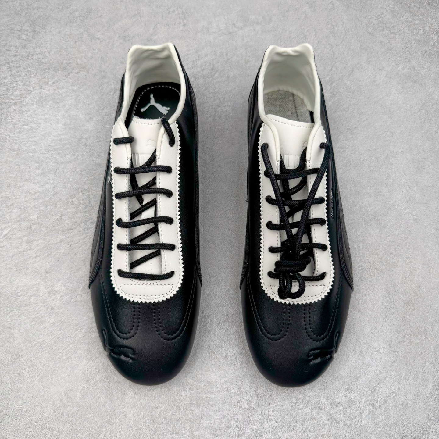 PUMA  Speedcat  圆头系带 二层绒面皮防滑耐磨 低筒 舒适时尚 赛车 跑步鞋 休闲鞋 波鞋 黑皮