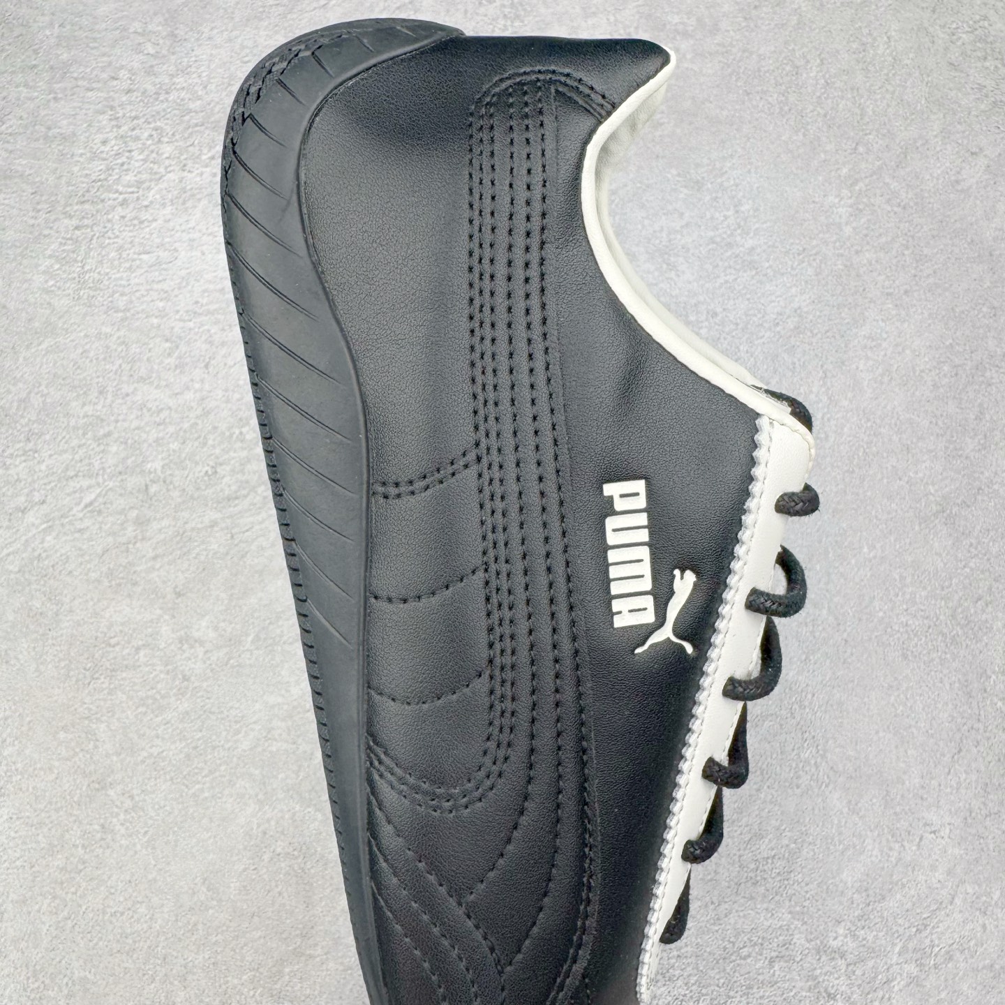 PUMA  Speedcat  圆头系带 二层绒面皮防滑耐磨 低筒 舒适时尚 赛车 跑步鞋 休闲鞋 波鞋 黑皮