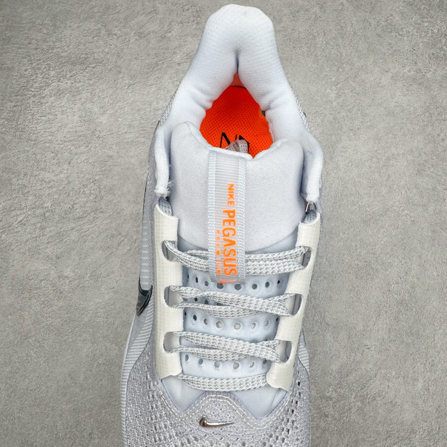 Nike Pegasus Premium 低筒 简约舒适 织物网布耐磨减震防滑 休闲城市通勤体测体考竞速训练跑步鞋 男女同款 灰白橙 HQ2592-002