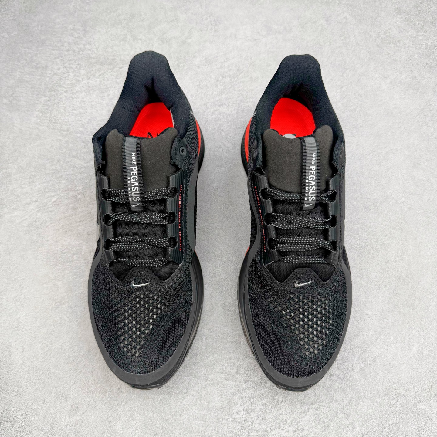 Nike Pegasus Premium 低筒 简约舒适 织物网布耐磨减震防滑 休闲城市通勤体测体考竞速训练跑步鞋 男女同款 黑色 HQ2593-003