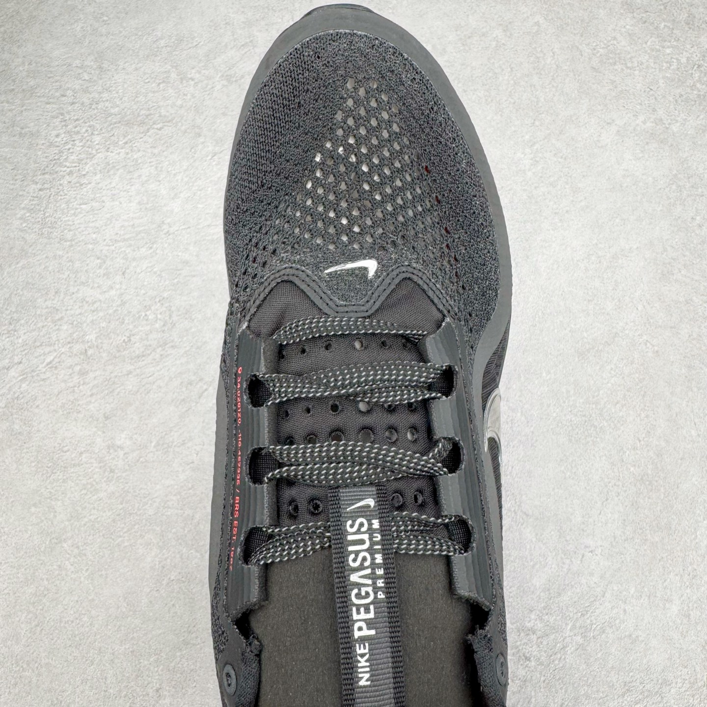 Nike Pegasus Premium 低筒 简约舒适 织物网布耐磨减震防滑 休闲城市通勤体测体考竞速训练跑步鞋 男女同款 黑色 HQ2593-003