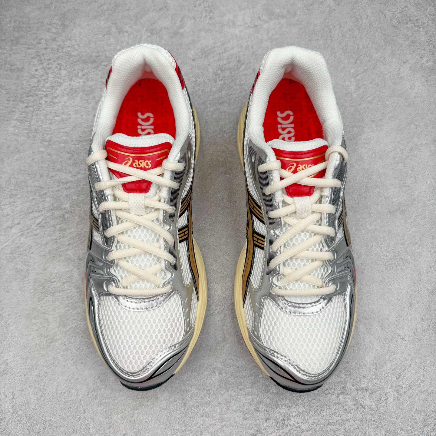 新版 Sneaker Politics ASICS GEL-KAYANO K14 亚瑟士  低筒 减震 户外 运动鞋 跑步鞋  休闲鞋 板鞋 男女同款  银红 1203A692-100