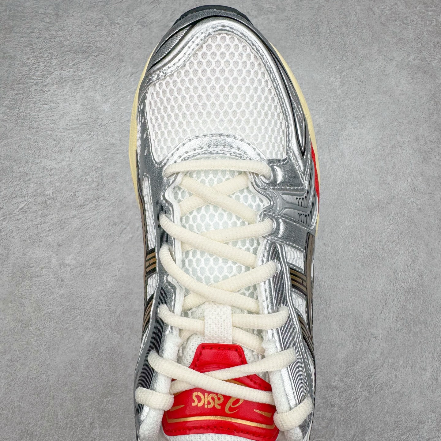 新版 Sneaker Politics ASICS GEL-KAYANO K14 亚瑟士  低筒 减震 户外 运动鞋 跑步鞋  休闲鞋 板鞋 男女同款  银红 1203A692-100