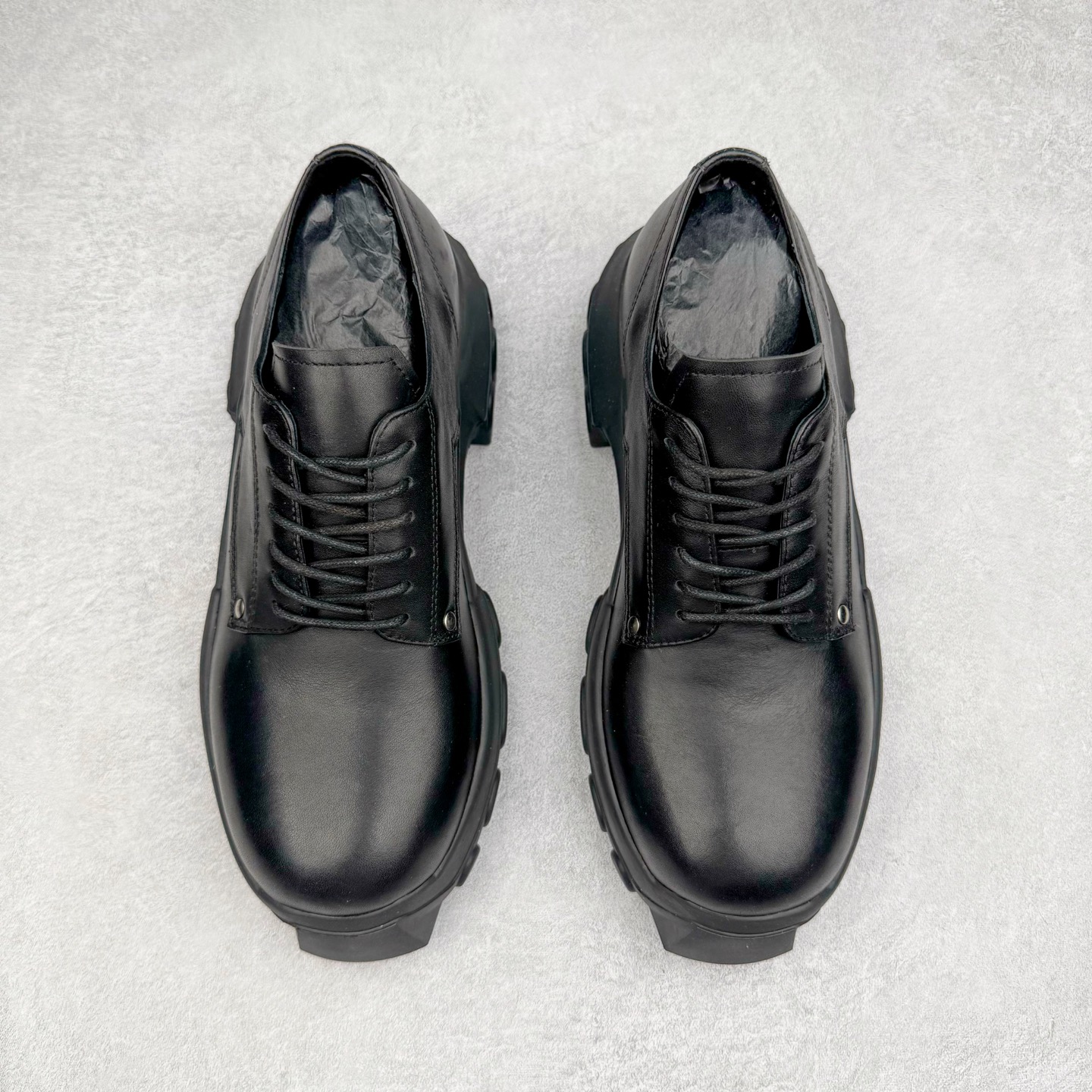 RICK OWENS RO 厚底 板鞋 休闲鞋 男鞋 女鞋 波鞋  皮質 拖鞋  皮鞋 黑色 RU02D6884LRI-99鞋