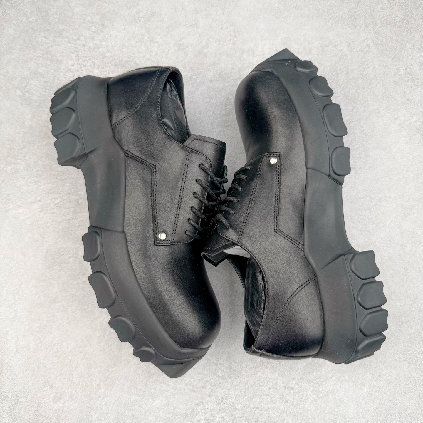 RICK OWENS RO 厚底 板鞋 休闲鞋 男鞋 女鞋 波鞋  皮質 拖鞋  皮鞋 黑色 RU02D6884LRI-99鞋