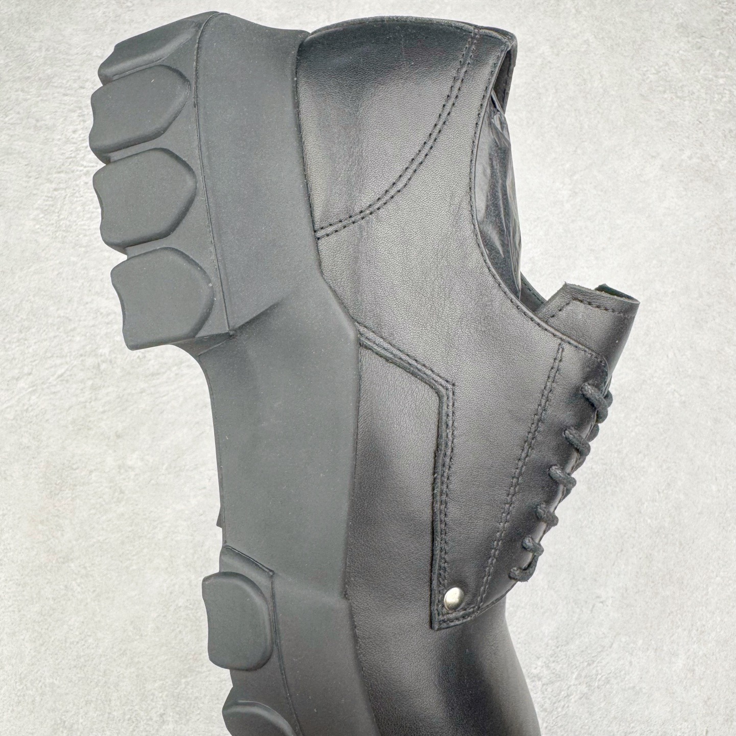 RICK OWENS RO 厚底 板鞋 休闲鞋 男鞋 女鞋 波鞋  皮質 拖鞋  皮鞋 黑色 RU02D6884LRI-99鞋