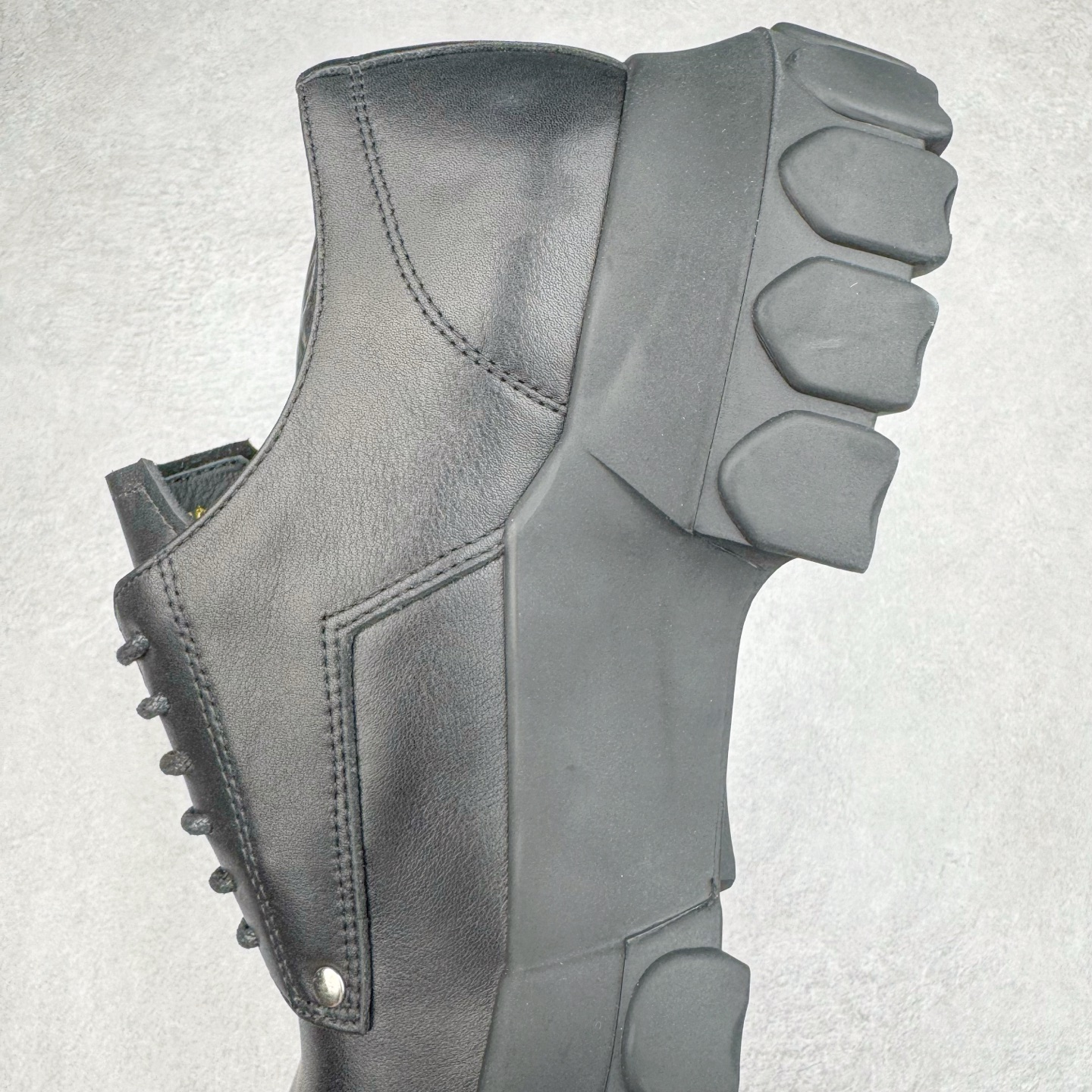 RICK OWENS RO 厚底 板鞋 休闲鞋 男鞋 女鞋 波鞋  皮質 拖鞋  皮鞋 黑色 RU02D6884LRI-99鞋