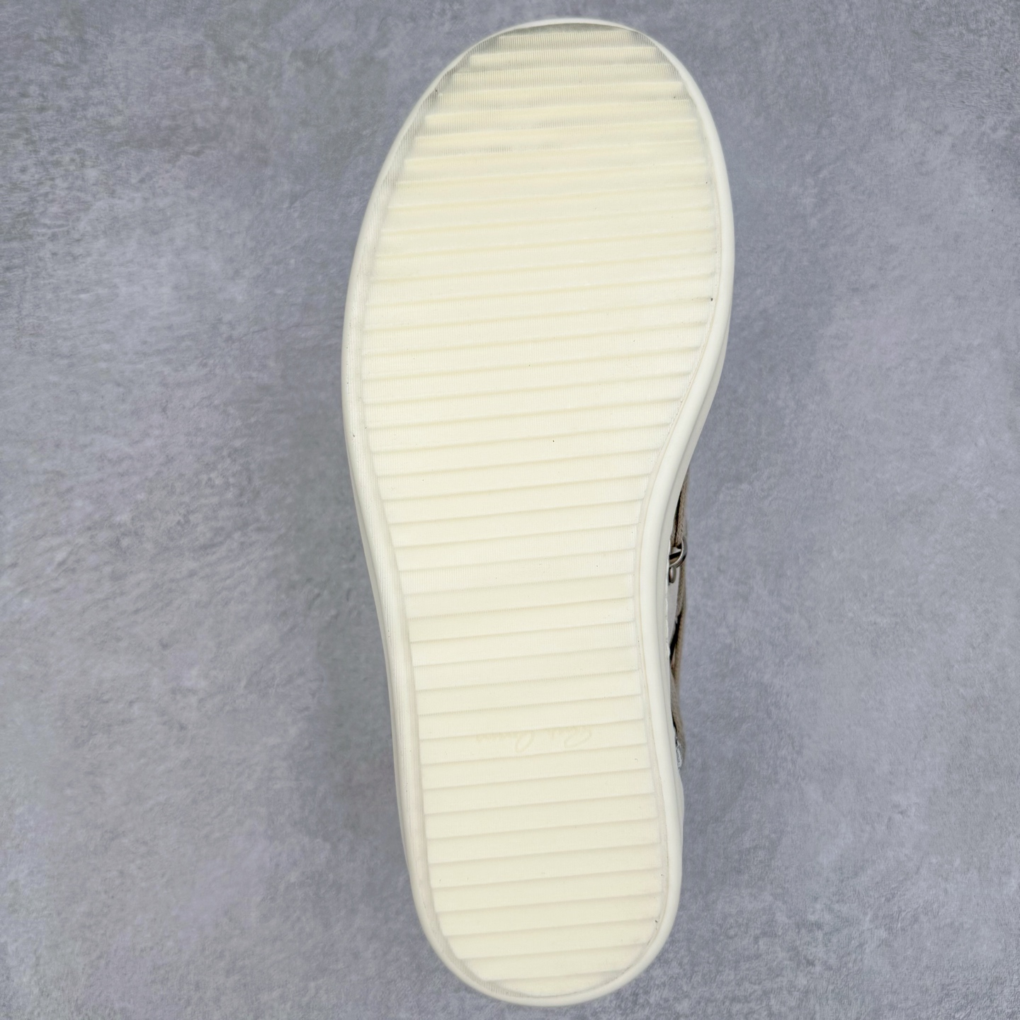 RICK OWENS RO Megalace  厚底 板鞋 休闲鞋 男鞋 女鞋 波鞋  皮質 拖鞋  灰色 RP01E7882LVSW1-411