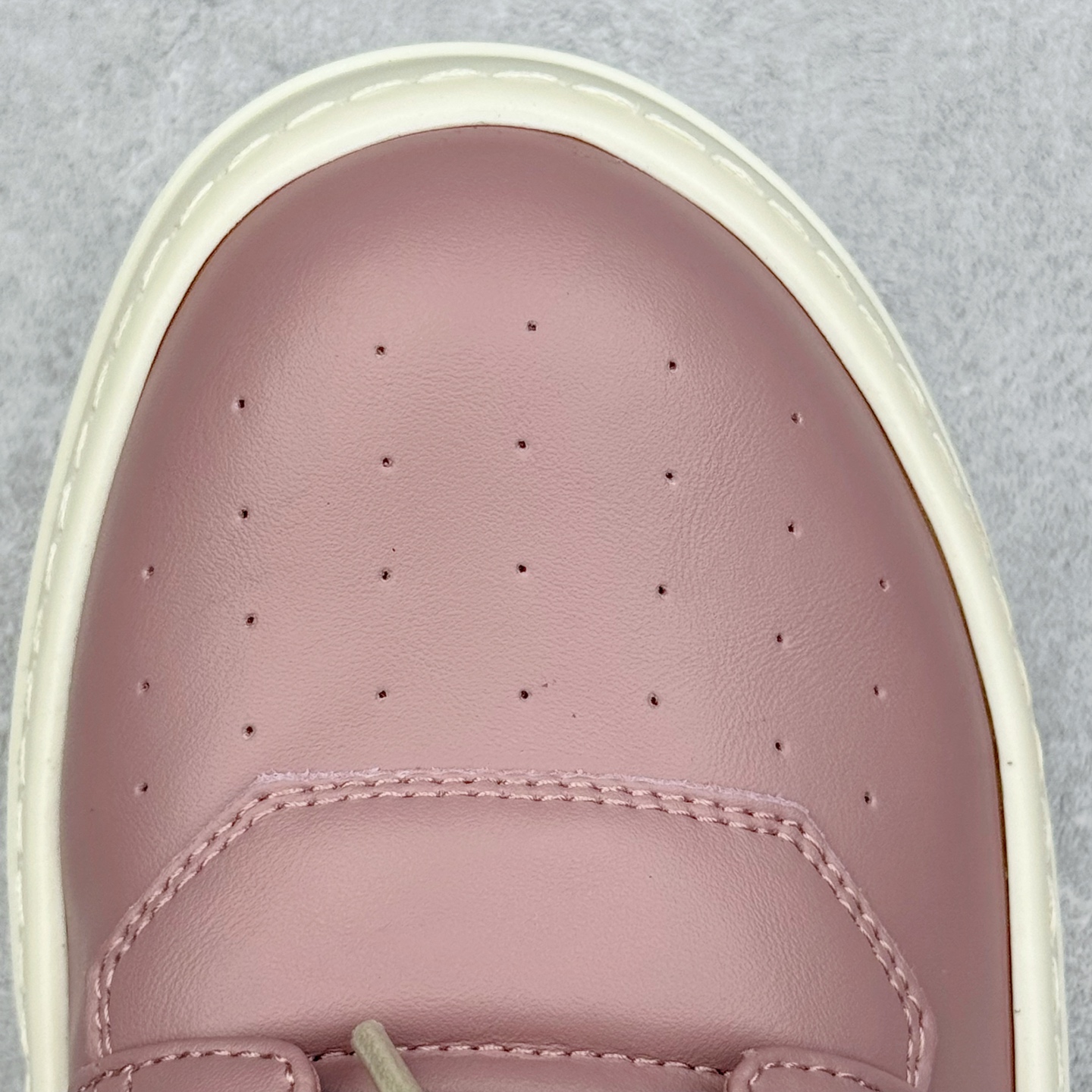 RICK OWENS RO Geobasket 厚底 板鞋 休闲鞋 男鞋 女鞋 波鞋  皮質 拖鞋  皮鞋 粉白 RU01D3894LCO-6311