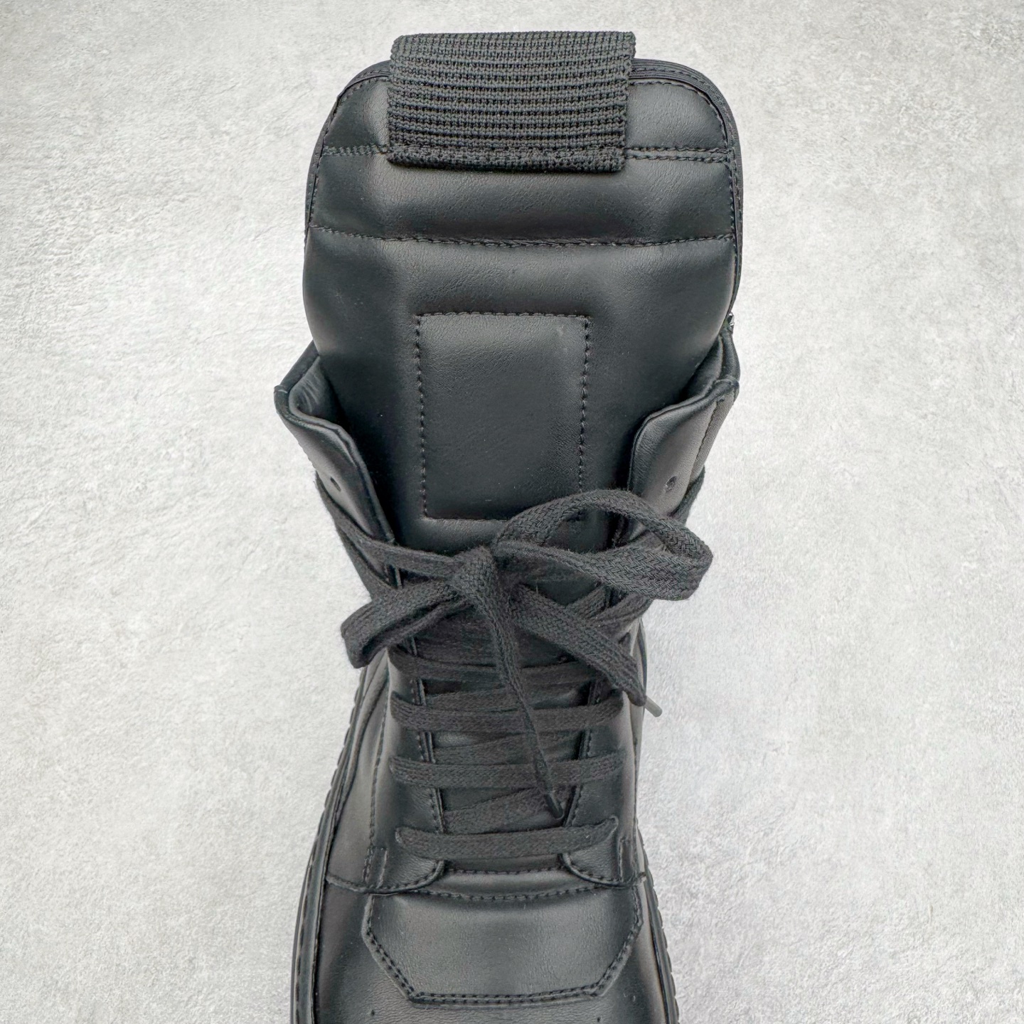 RICK OWENS RO Geobasket  厚底 板鞋 休闲鞋 男鞋 女鞋 波鞋  皮質 拖鞋  皮鞋 黑武士 RU01D3868LOOLCO-999