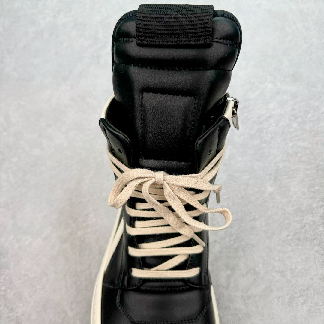 RICK OWENS RO  厚底 板鞋 休闲鞋 男鞋 女鞋 波鞋  皮質 倒三角 七孔黑白 RU01D3868LOOLCO-911