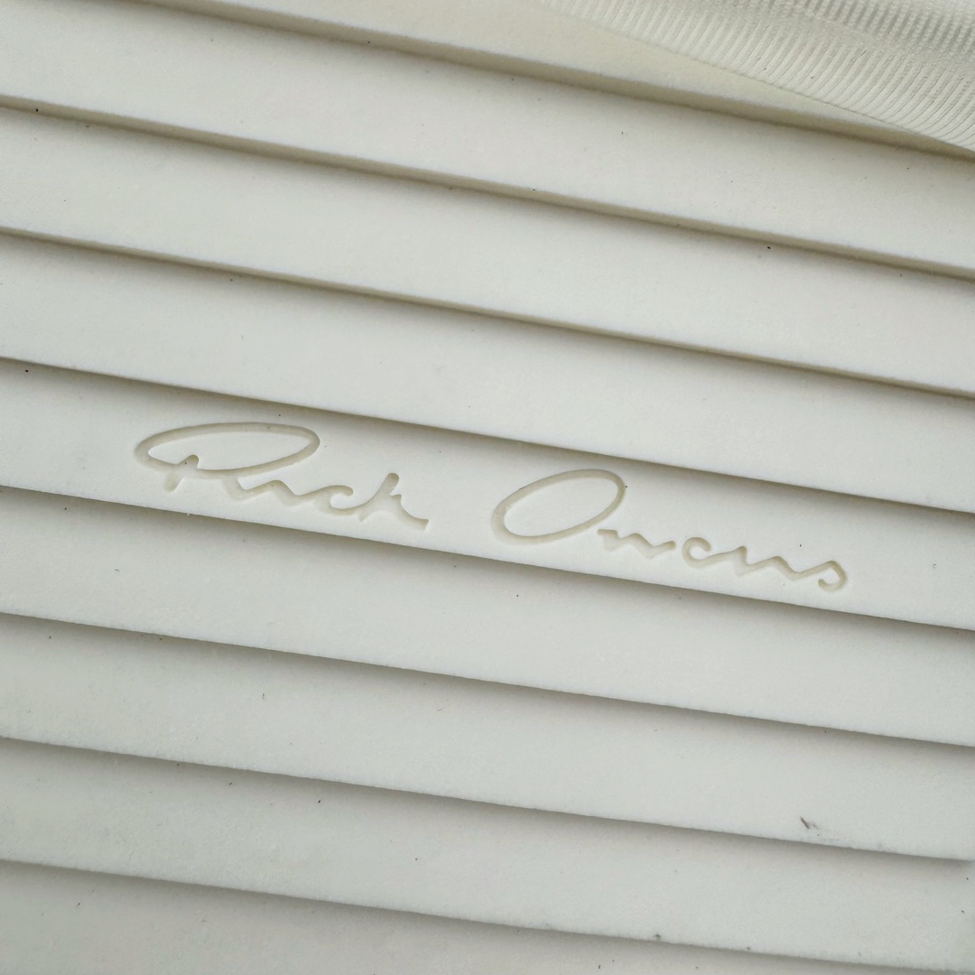 RICK OWENS RO  厚底 板鞋 休闲鞋 男鞋 女鞋 波鞋  皮質 倒三角 七孔黑白 RU01D3868LOOLCO-911