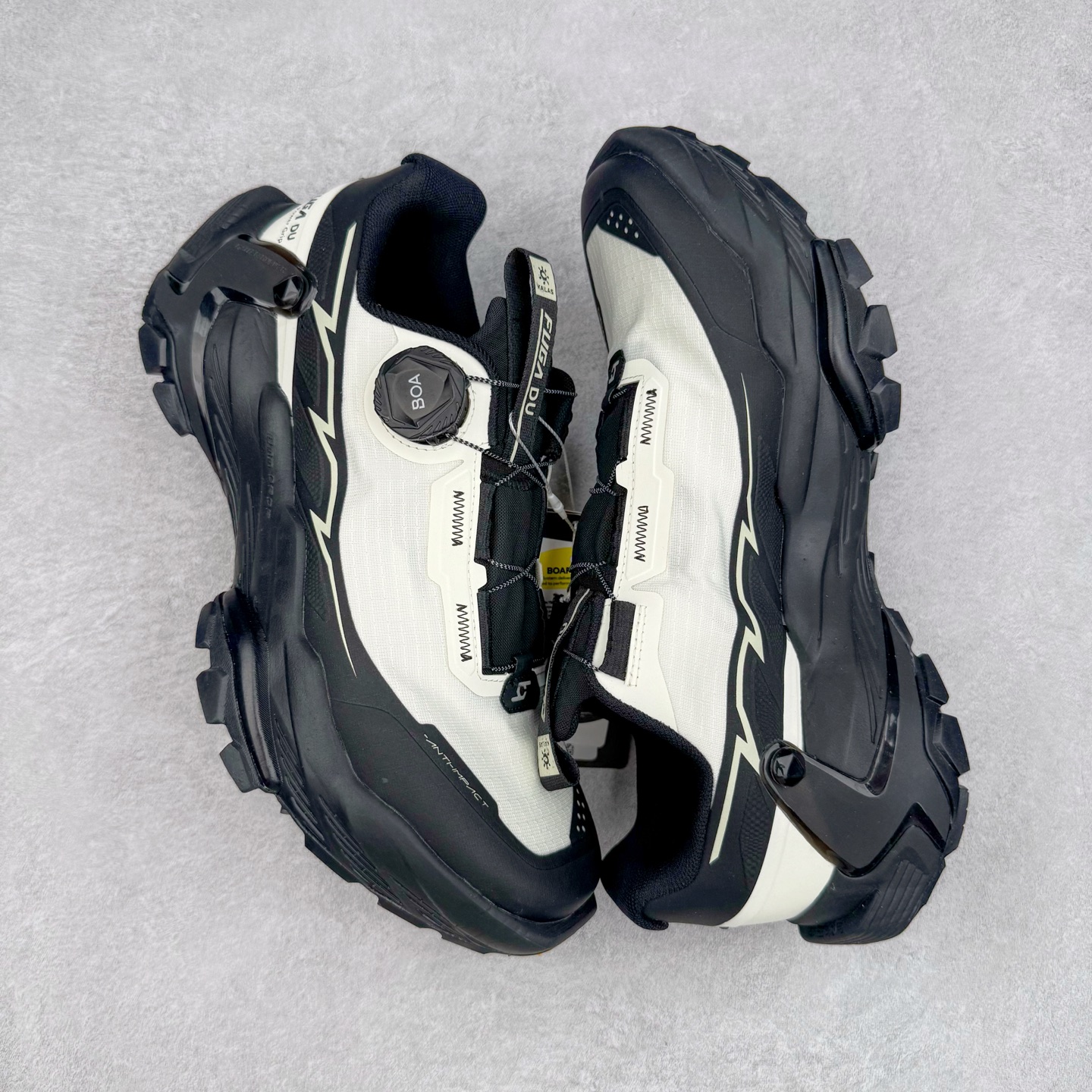  凯乐石 KAILAS FUGA DU BOA 大坡王轻越野徒步 网布TPU减震防滑透气支撑回弹 低帮 超强抓地力登山跑步鞋 男女同款 黑白 KS2433171