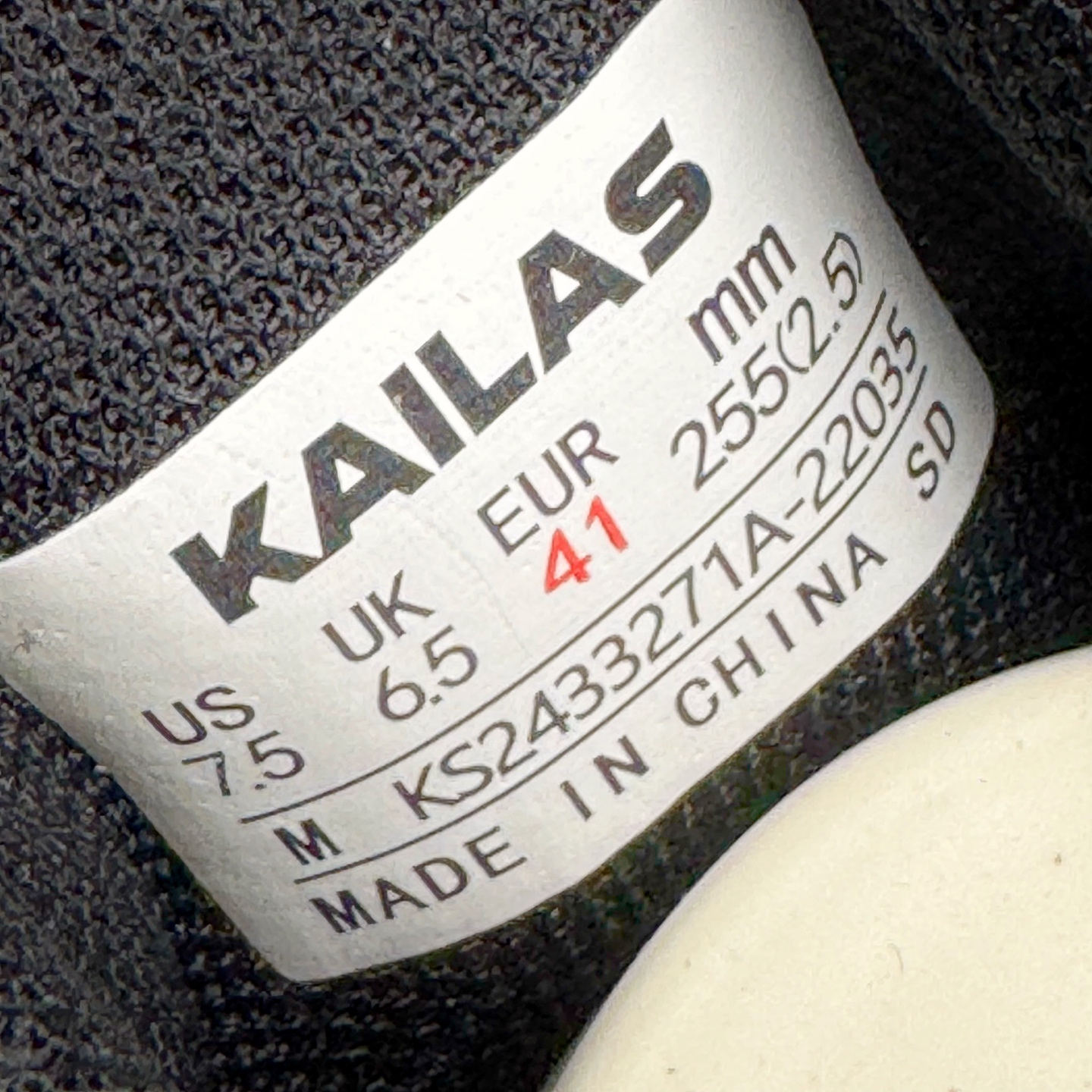  凯乐石 KAILAS FUGA DU BOA 大坡王轻越野徒步 网布TPU减震防滑透气支撑回弹 低帮 超强抓地力登山跑步鞋 男女同款 黑白 KS2433171