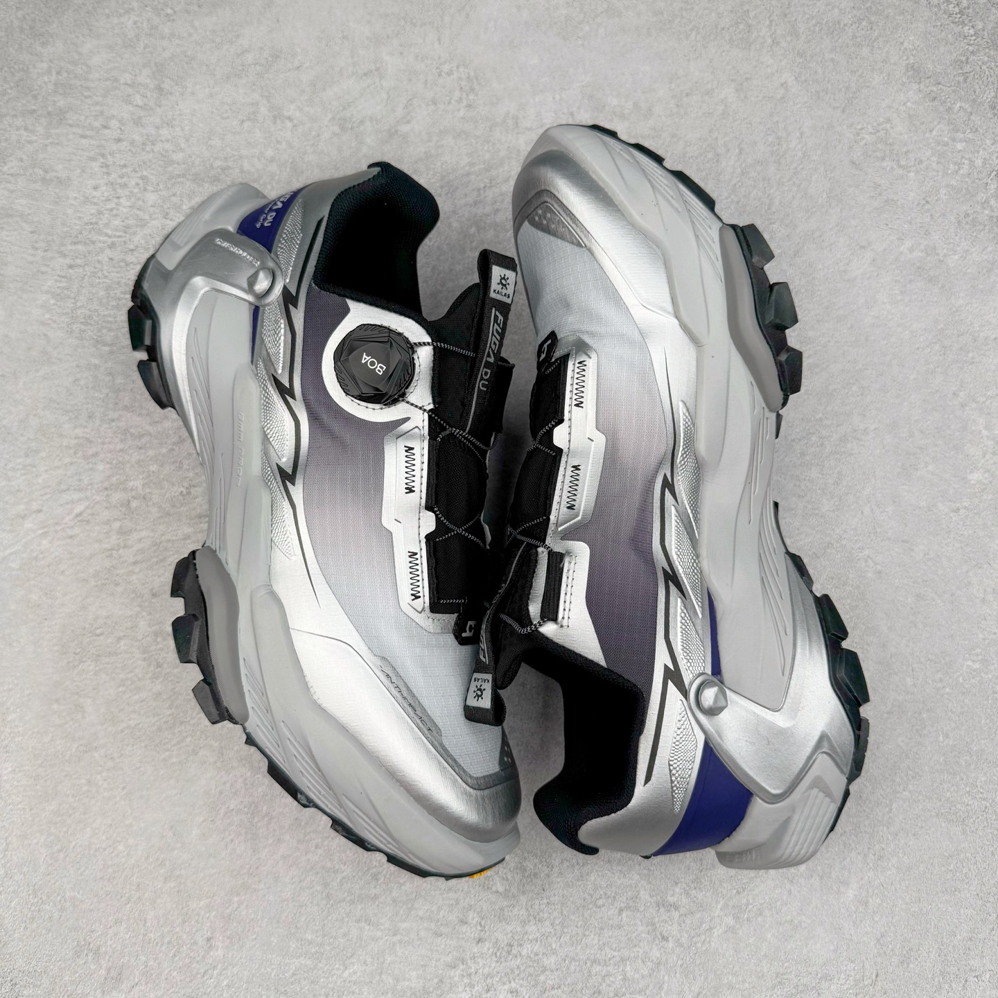 凯乐石 KAILAS FUGA DU BOA 大坡王轻越野徒步 网布TPU减震防滑透气支撑回弹 低帮 超强抓地力登山跑步鞋 男女同款 银紫色 KS2433171