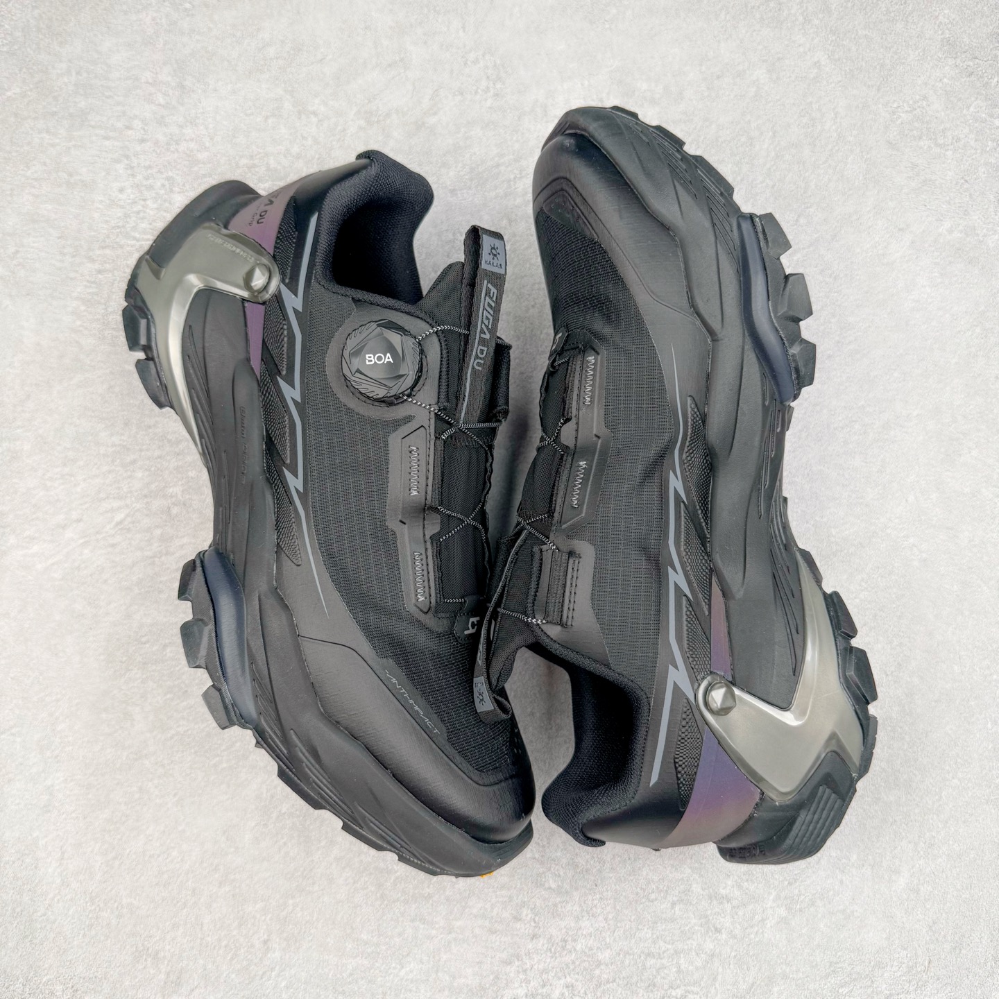 凯乐石 KAILAS FUGA DU BOA 大坡王轻越野徒步 网布TPU减震防滑透气支撑回弹 低帮 超强抓地力登山跑步鞋 男女同款 墨黑 KS2433271