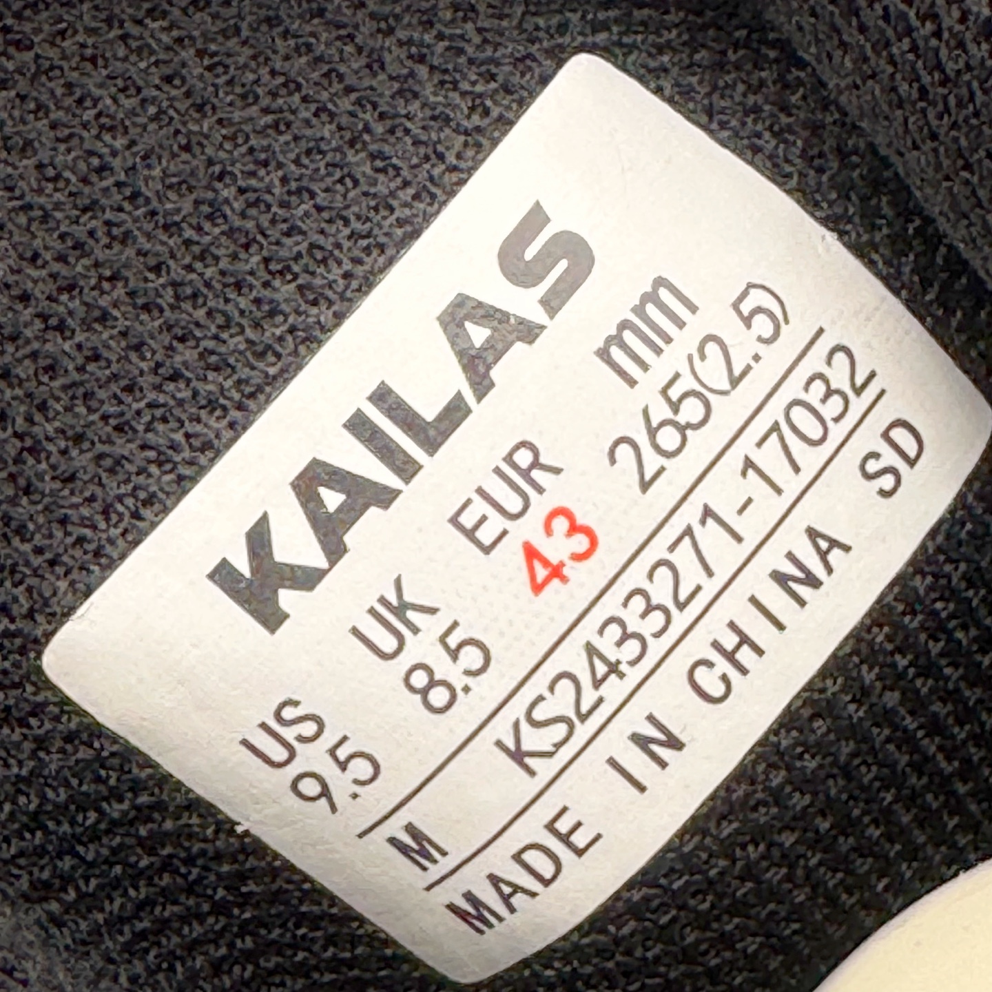 凯乐石 KAILAS FUGA DU BOA 大坡王轻越野徒步 网布TPU减震防滑透气支撑回弹 低帮 超强抓地力登山跑步鞋 男女同款 墨黑 KS2433271