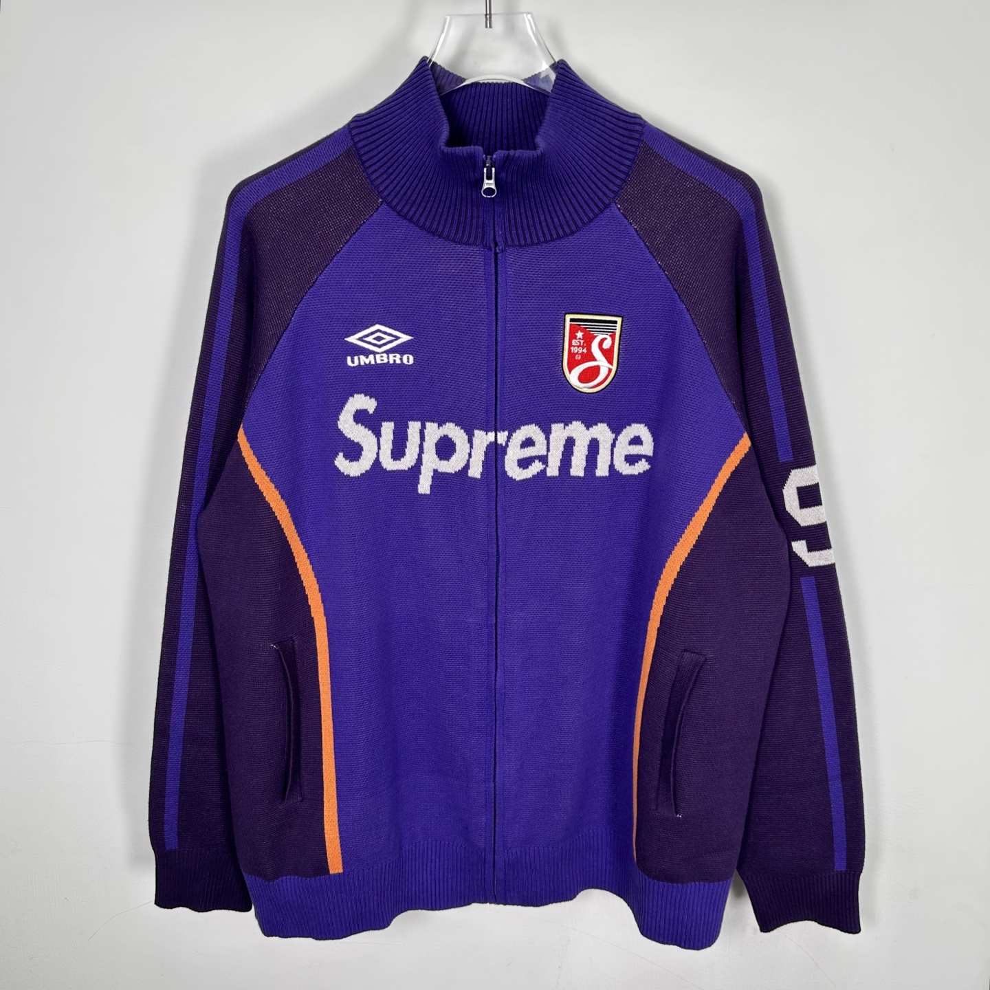 套装 Supreme Umbro 联名款 SS25 胸前刺绣logo 宽松针织毛衣 美式潮流秋衣长袖T恤 短裤 蓝色 黑色 紫色 红色  SUP-SS25-236