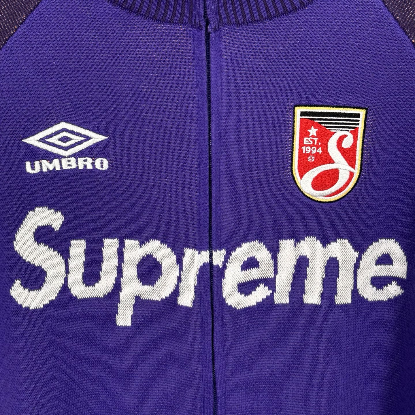 套装 Supreme Umbro 联名款 SS25 胸前刺绣logo 宽松针织毛衣 美式潮流秋衣长袖T恤 短裤 蓝色 黑色 紫色 红色  SUP-SS25-236