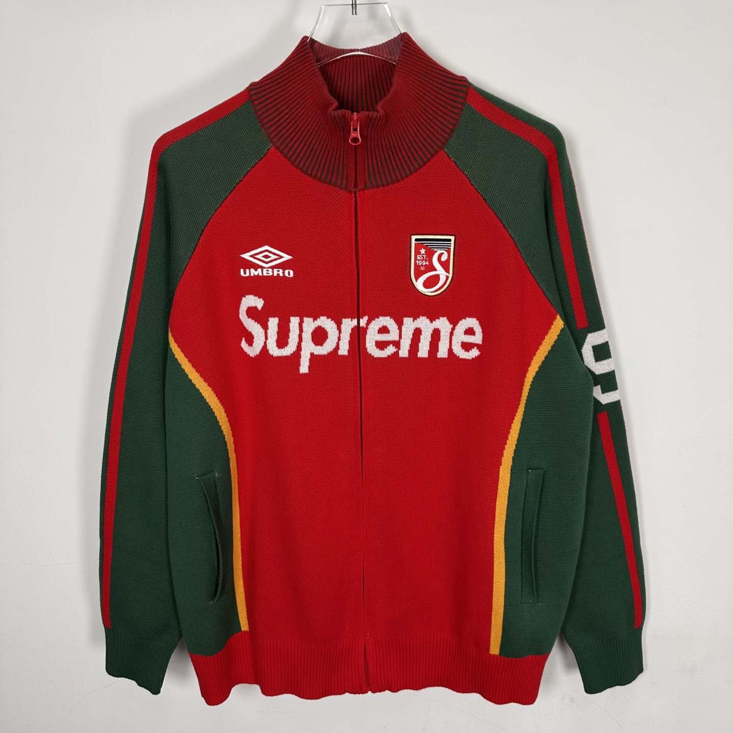 套装 Supreme Umbro 联名款 SS25 胸前刺绣logo 宽松针织毛衣 美式潮流秋衣长袖T恤 短裤 蓝色 黑色 紫色 红色  SUP-SS25-236