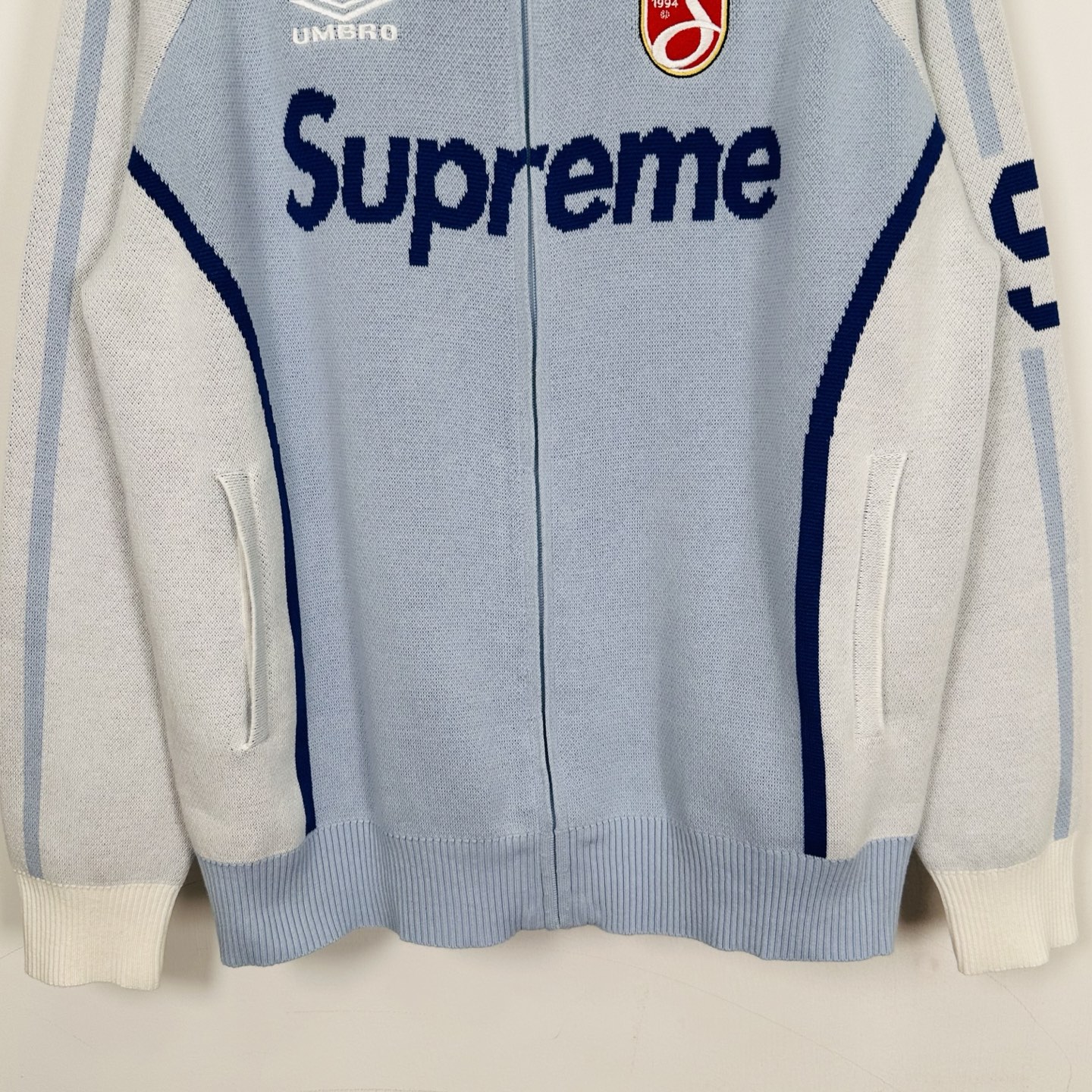 套装 Supreme Umbro 联名款 SS25 胸前刺绣logo 宽松针织毛衣 美式潮流秋衣长袖T恤 短裤 蓝色 黑色 紫色 红色  SUP-SS25-236