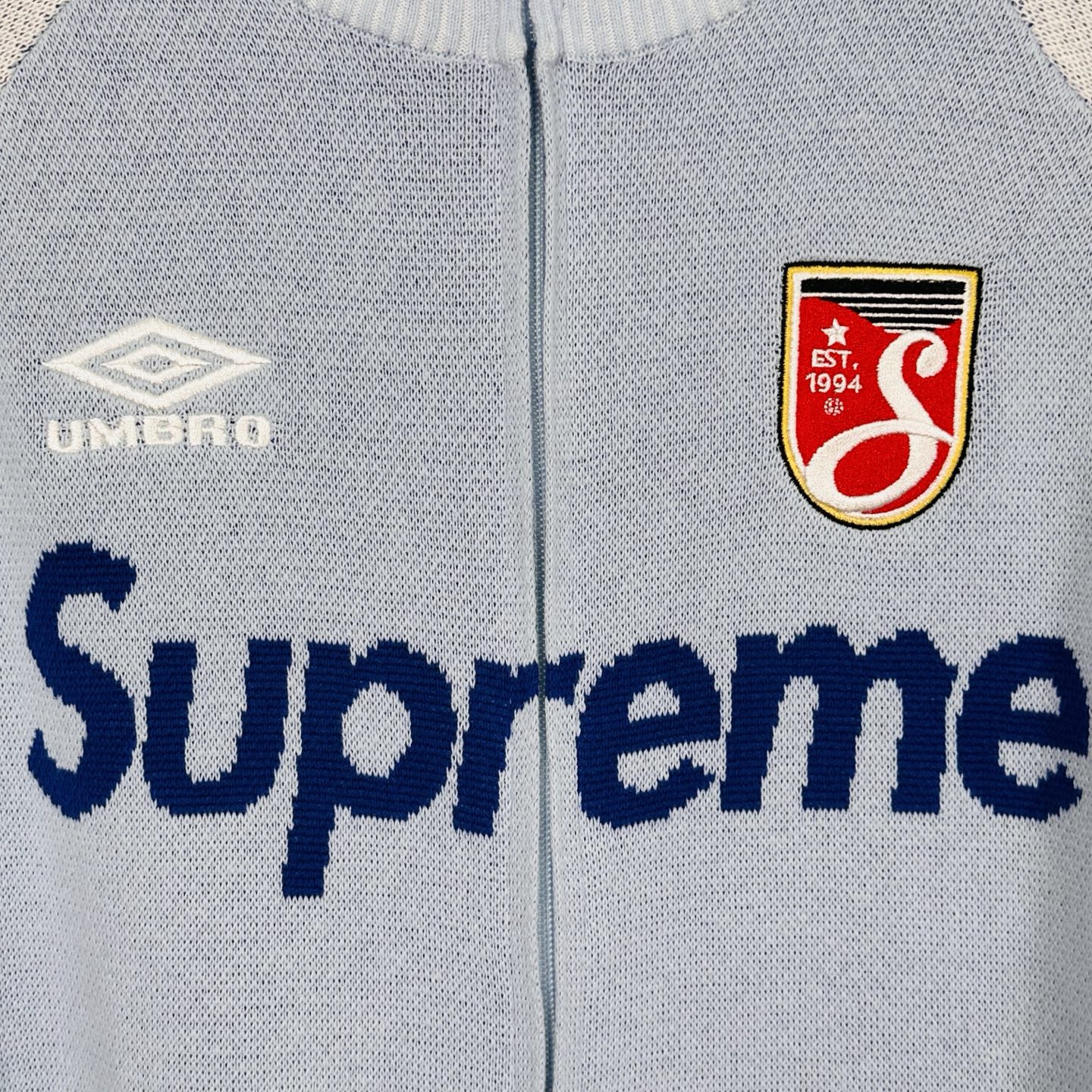 套装 Supreme Umbro 联名款 SS25 胸前刺绣logo 宽松针织毛衣 美式潮流秋衣长袖T恤 短裤 蓝色 黑色 紫色 红色  SUP-SS25-236