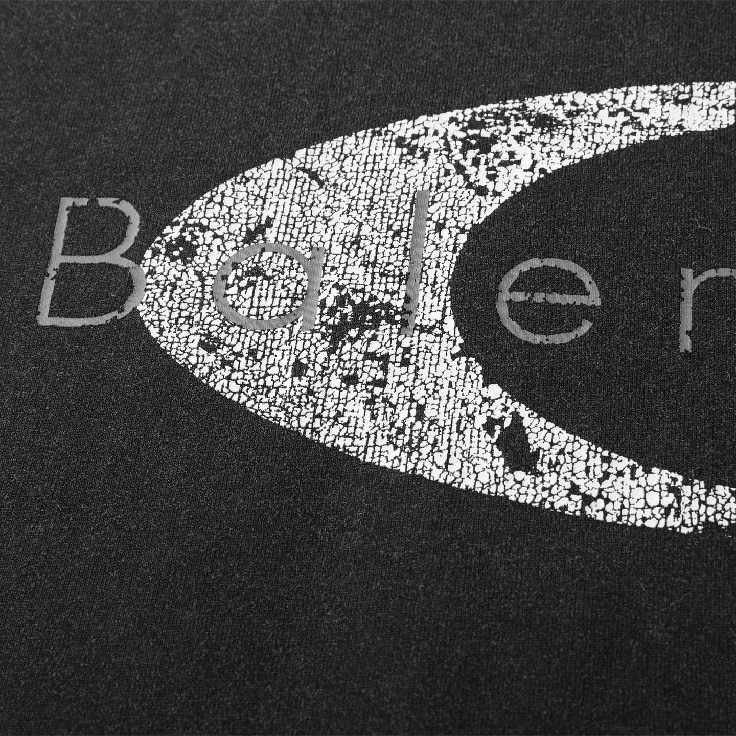 Balenciaga 巴黎世家 圆环logo  印花短袖 T恤 圆领 短款 夏季 黑色A5 