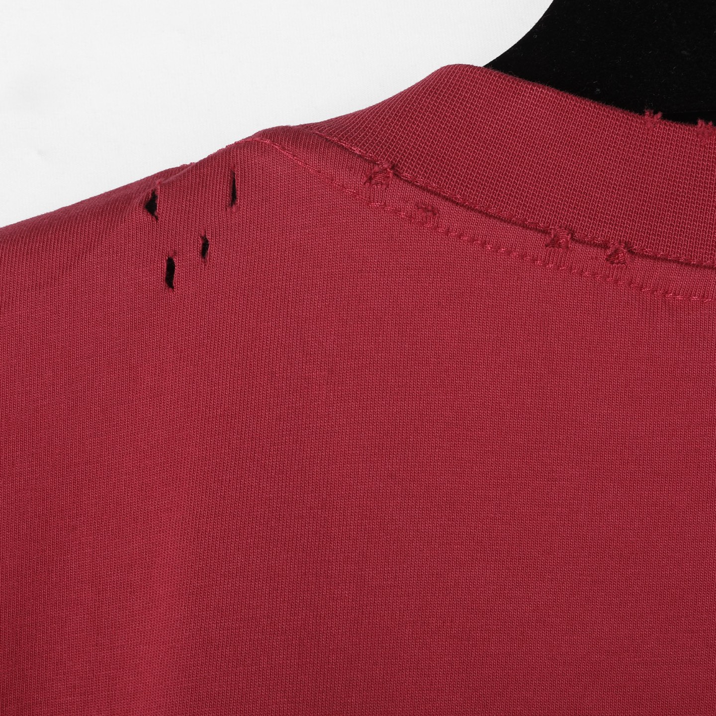 Balenciaga 巴黎世家 美纹纸胶带  印花短袖 T恤 圆领 短款 夏季 红色A5 