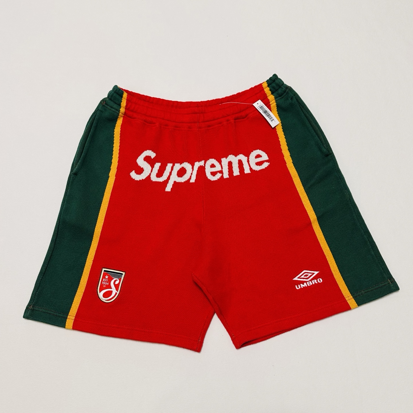 套装 Supreme Umbro 联名款 SS25 胸前刺绣logo 宽松针织毛衣 美式潮流秋衣长袖T恤 短裤 蓝色 黑色 紫色 红色  SUP-SS25-236