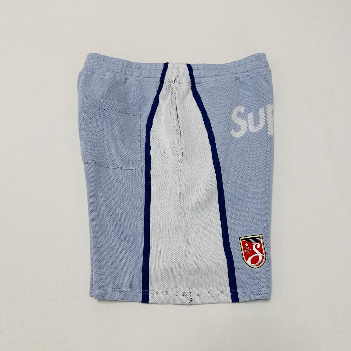 套装 Supreme Umbro 联名款 SS25 胸前刺绣logo 宽松针织毛衣 美式潮流秋衣长袖T恤 短裤 蓝色 黑色 紫色 红色  SUP-SS25-236