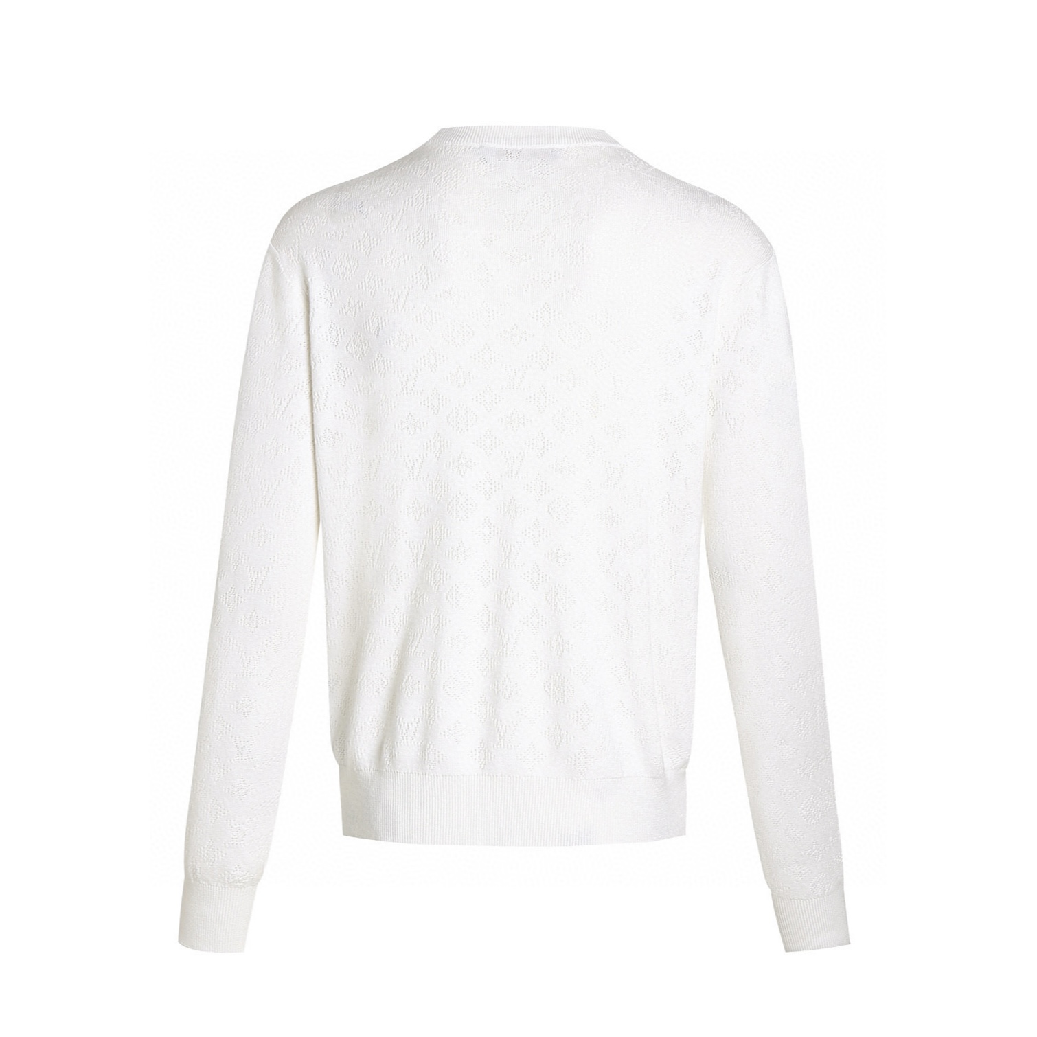 LOUIS VUITTON 路易威登  LV 挑孔 缝线毛衣 卫衣 长袖 米白B0