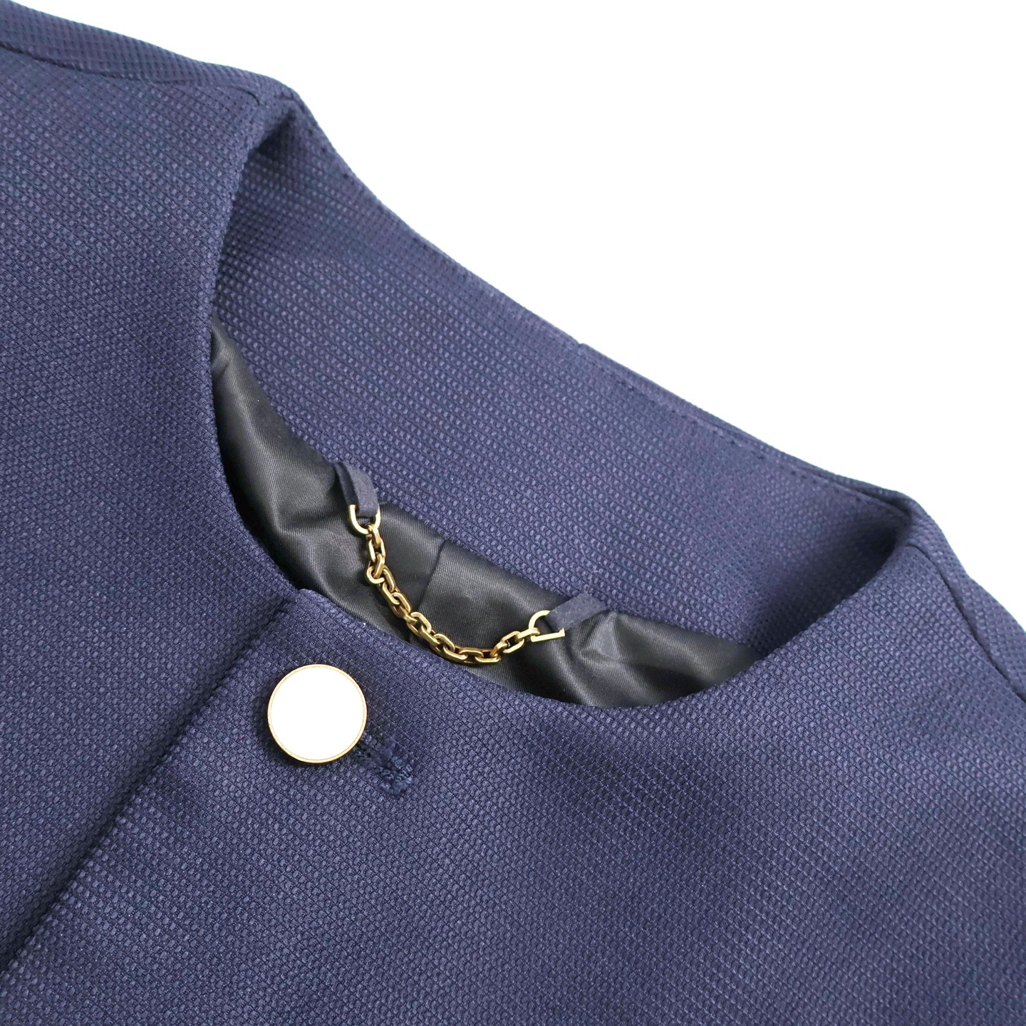 LOUIS VUITTON 路易威登  LV 纯色刺绣小香风  外套 夹克 卫衣 长袖 藏蓝色C0 1AHVGK