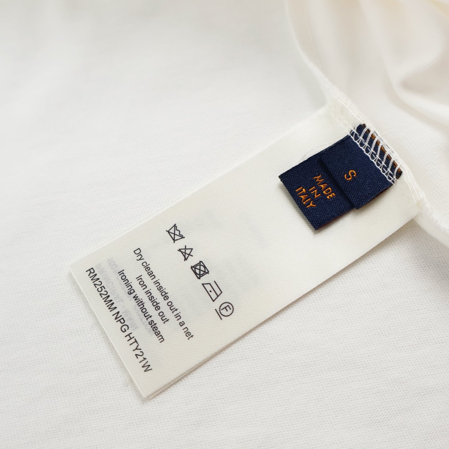 LOUIS VUITTON 路易威登 LV 拉菲草字母 T恤 短袖 白色B2 1AHW89