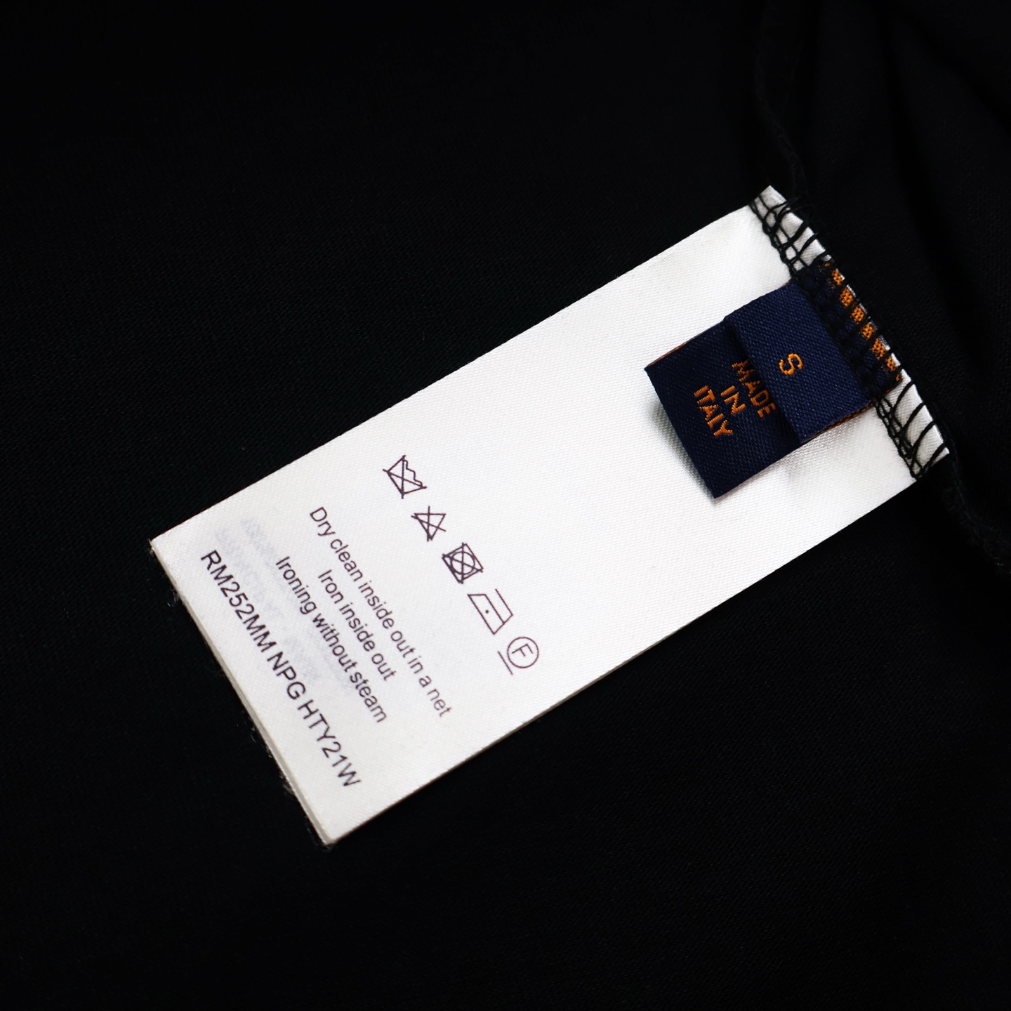 LOUIS VUITTON 路易威登 LV 拉菲草字母 T恤 短袖 黑色B2 1AHW92