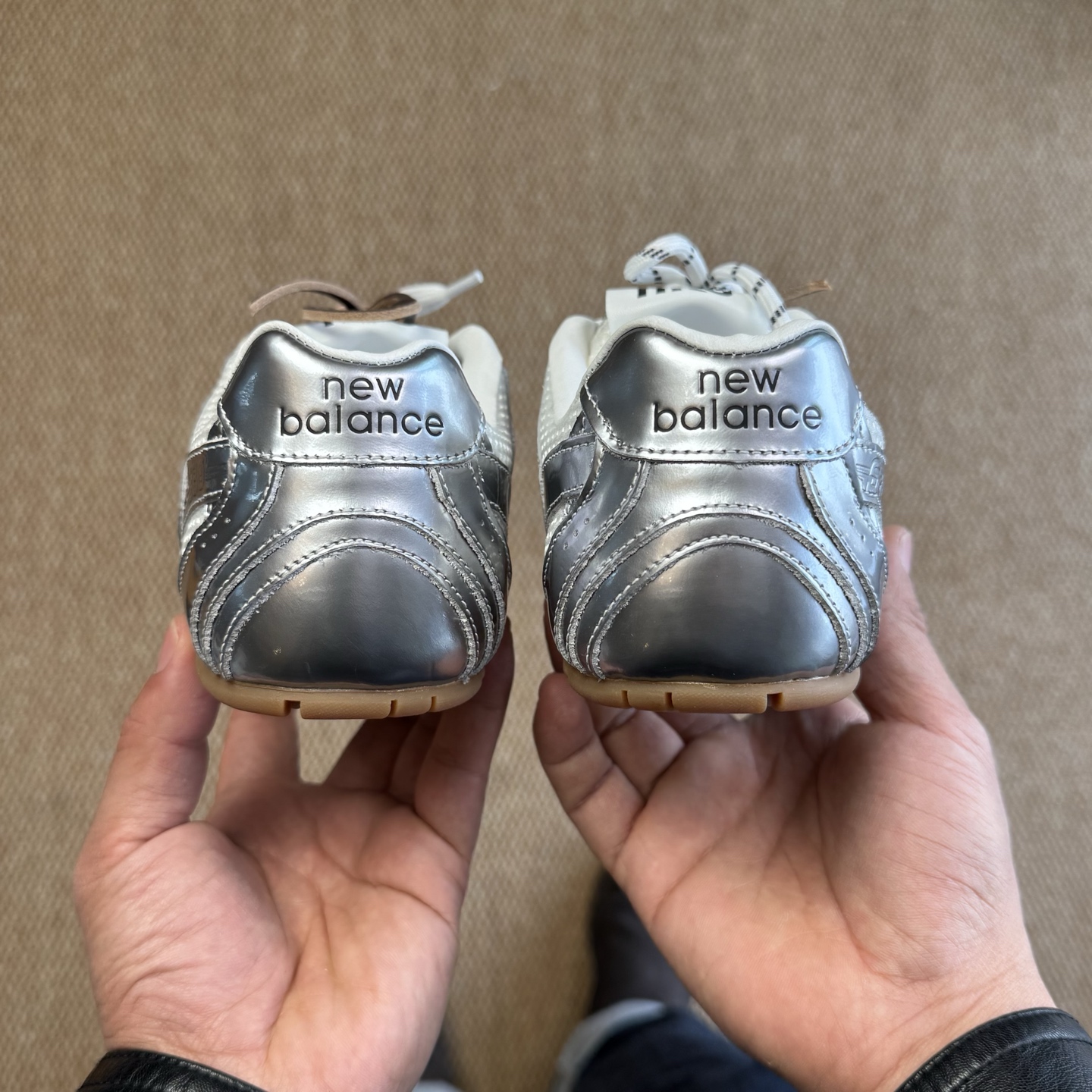 缪缪Miumiu x New Balance NB530 低筒 平底 复古跑鞋 休闲鞋 板鞋 运动鞋  女鞋 波鞋  液态银 5E165E_3L90_F0118_F_BD05