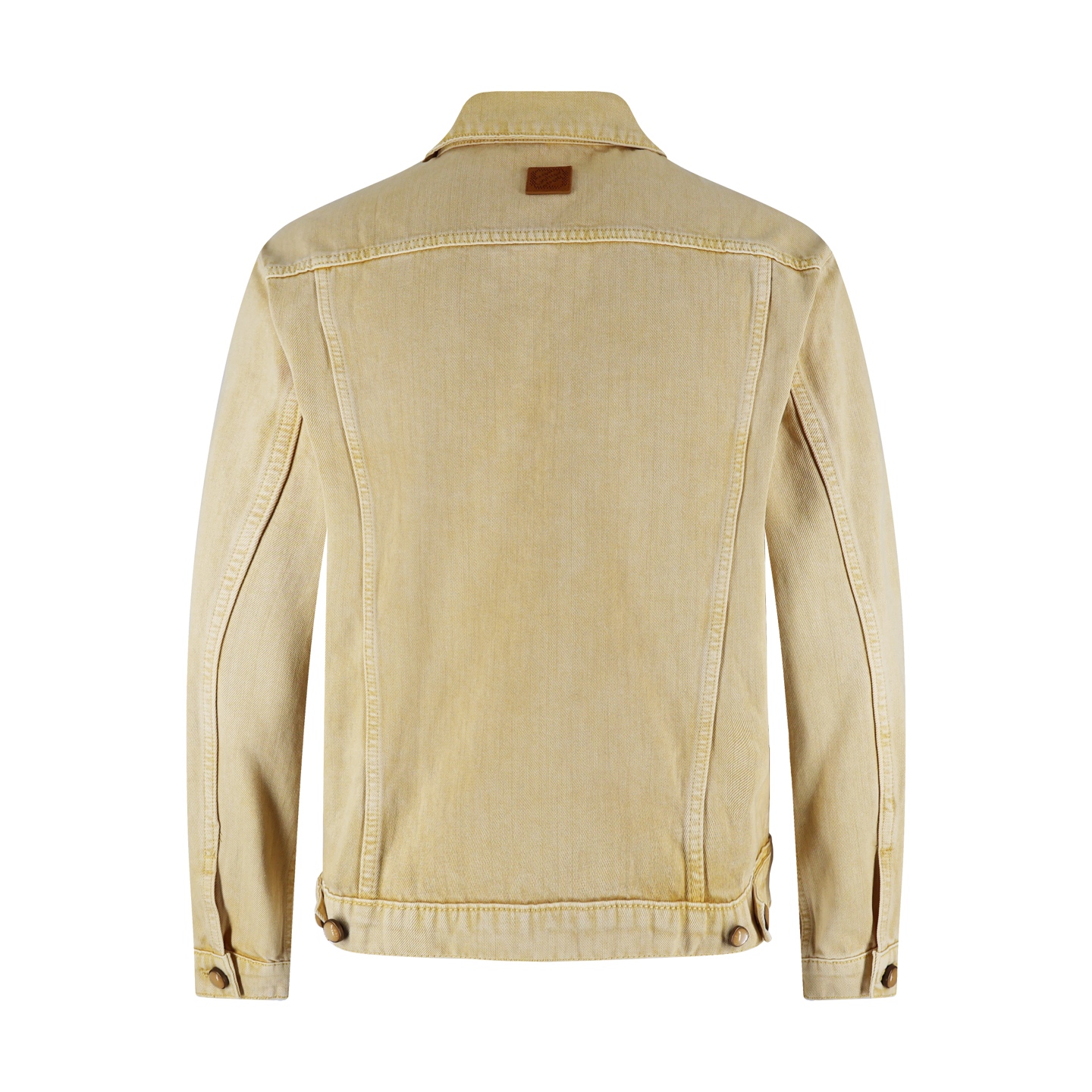 LOUIS VUITTON 路易威登  LV 压花浮雕口袋  牛仔 外套 夹克 卫衣 长袖 淡黄色 1AHUXX