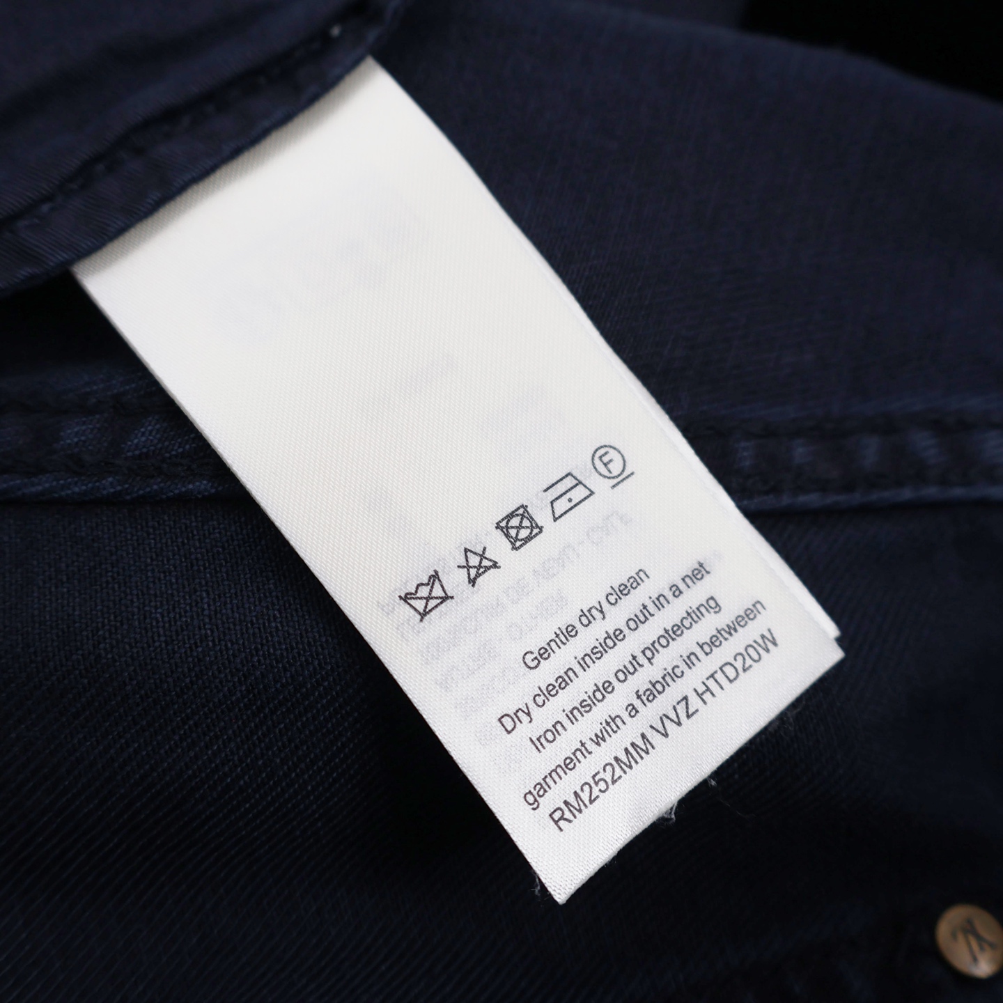 LOUIS VUITTON  路易威登 LV 压花浮雕伐木直筒牛仔裤 裤子 长裤 蓝色  B5 505254