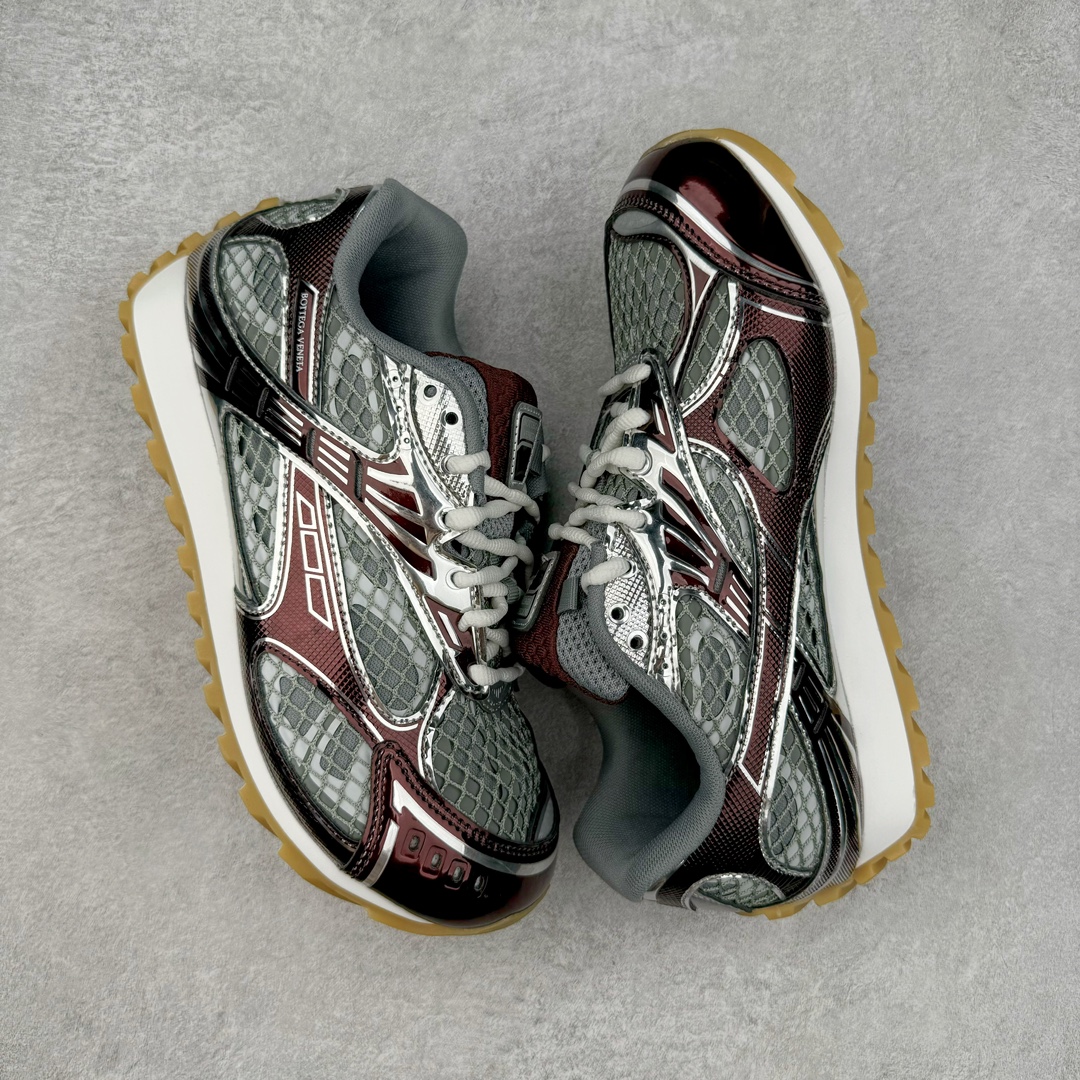 BV Orbit Runner 葆蝶 低筒 时尚舒适 老爹鞋 生活休闲鞋 板鞋 波鞋 灰红色B5 755915V2X402244