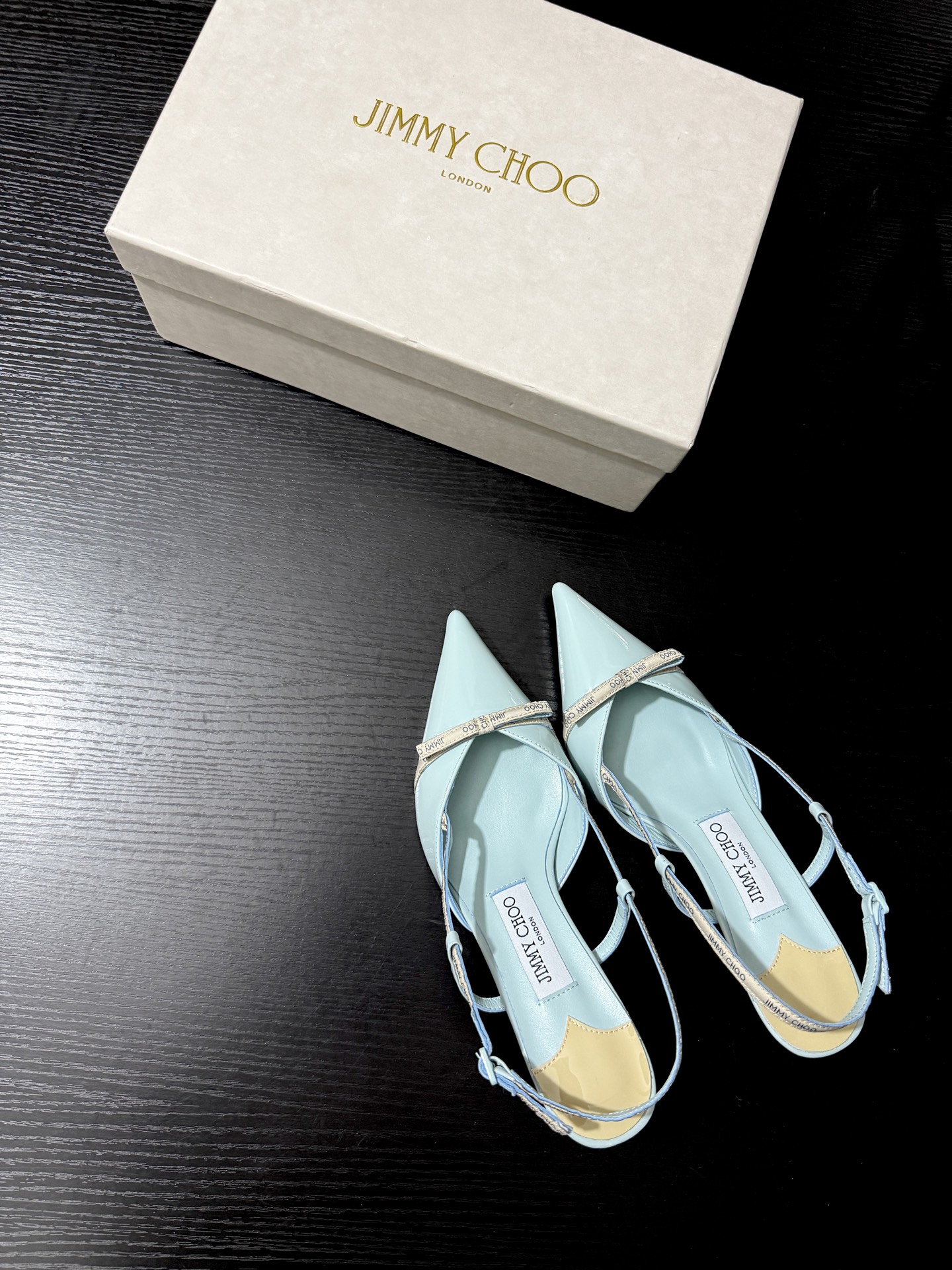 JIMMY CHOO JC 尖头 细跟 女士休闲鞋 高跟鞋 漆皮 女款 6.5CM 浅壁绿B5 CAMILA65JGW