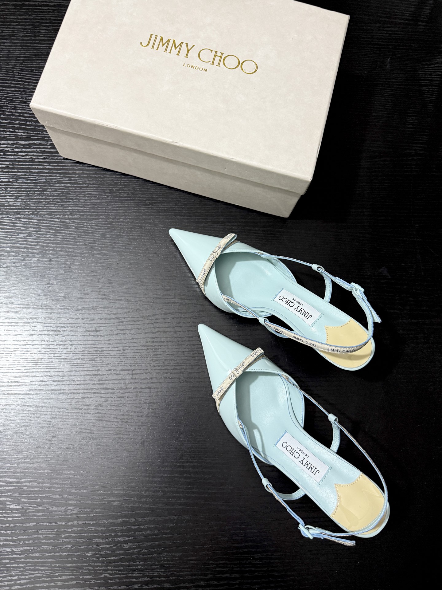 JIMMY CHOO JC 尖头 细跟 女士休闲鞋 高跟鞋 漆皮 女款 6.5CM 浅壁绿B5 CAMILA65JGW