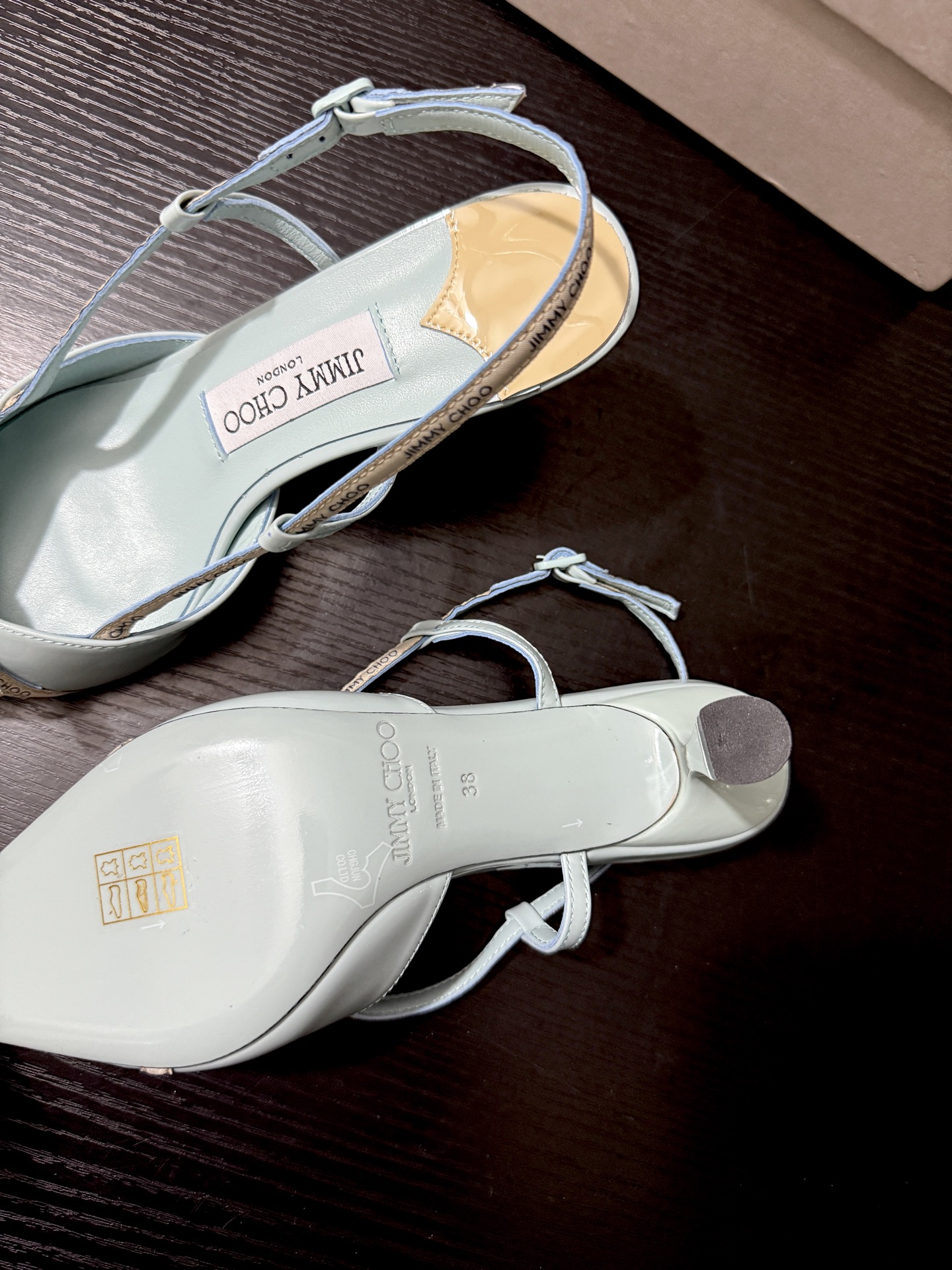 JIMMY CHOO JC 尖头 细跟 女士休闲鞋 高跟鞋 漆皮 女款 6.5CM 浅壁绿B5 CAMILA65JGW