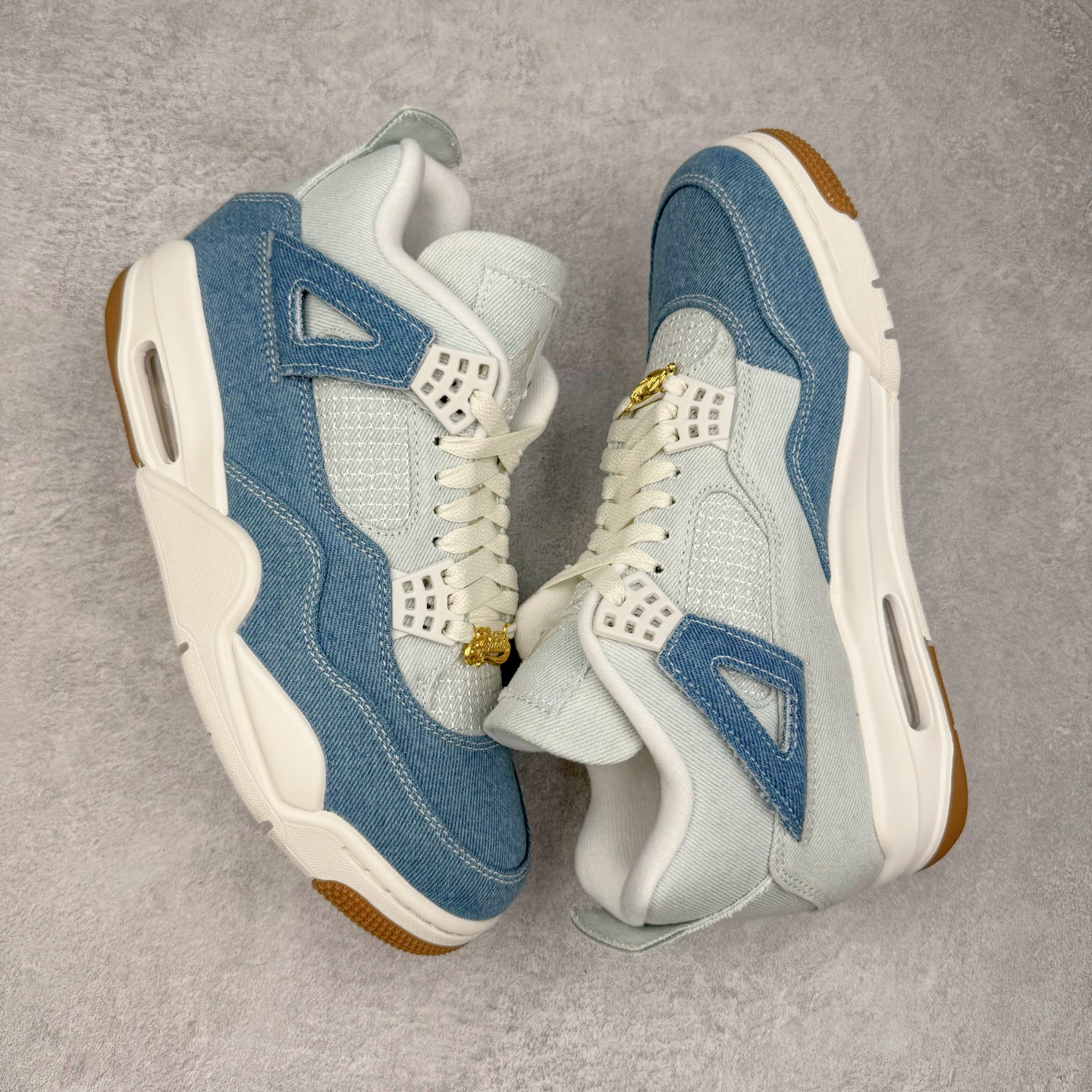  Air Jordan AJ4 低筒 男鞋 女鞋 耐磨透气 籃球鞋 板鞋 波鞋B5  灰蓝牛仔 IB6716-100