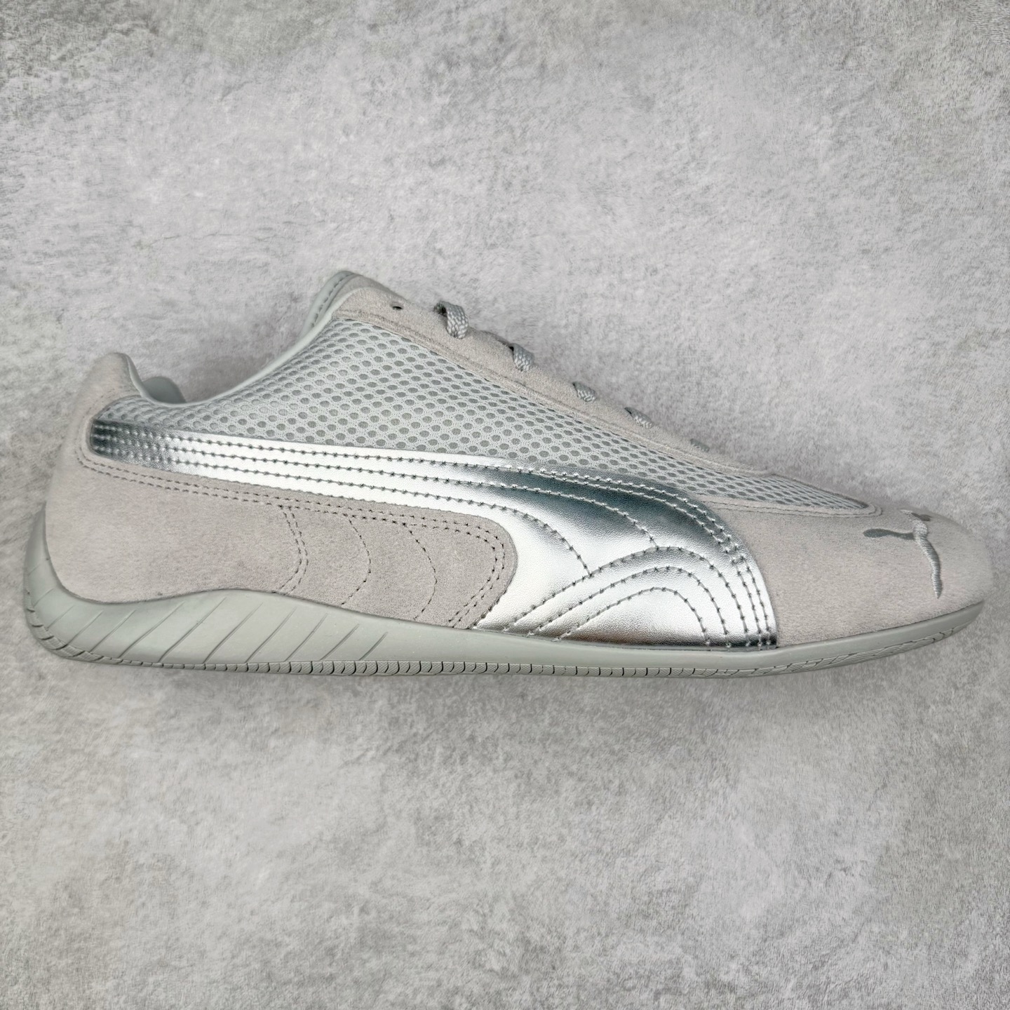 PUMA Speedcat  圆头系带 二层绒面皮防滑耐磨 低筒 舒适时尚 赛车 跑步鞋 休闲鞋 波鞋 灰色 403902-02