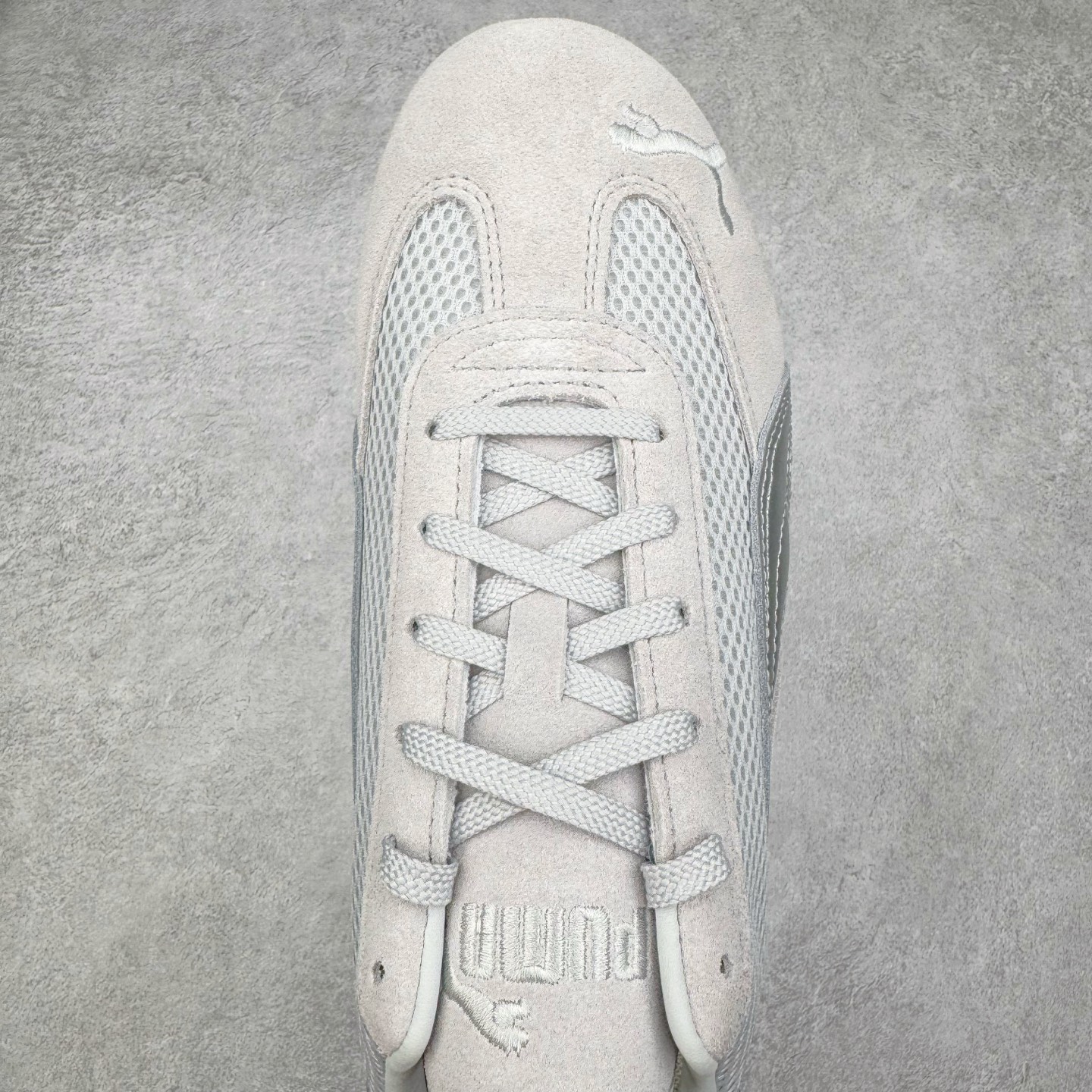 PUMA Speedcat  圆头系带 二层绒面皮防滑耐磨 低筒 舒适时尚 赛车 跑步鞋 休闲鞋 波鞋 灰色 403902-02