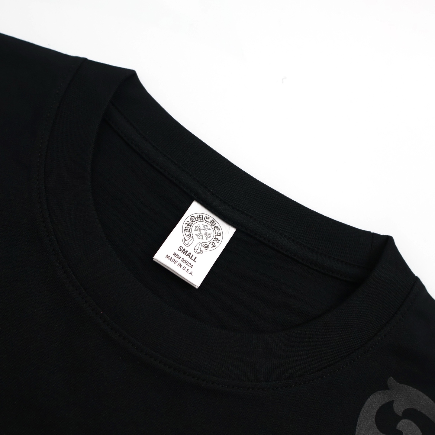 Chrome Hearts 克罗心 大宝剑   字母 印花 短袖 T恤 黑色 黑红A2