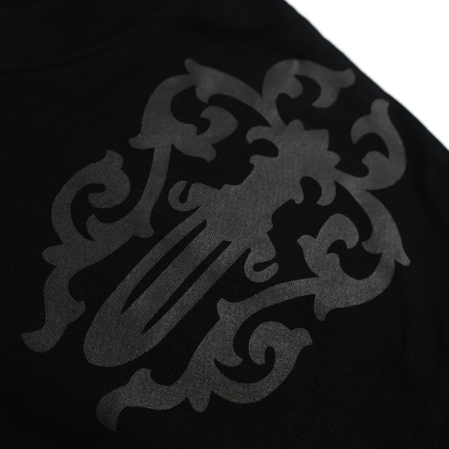 Chrome Hearts 克罗心 大宝剑   字母 印花 短袖 T恤 黑色 黑红A2