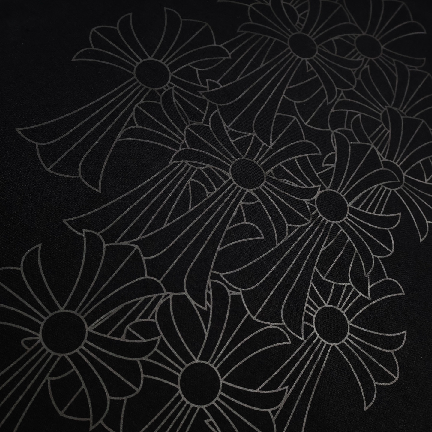 Chrome Hearts 克罗心 大宝剑   字母 印花 短袖 T恤 黑色 黑红A2